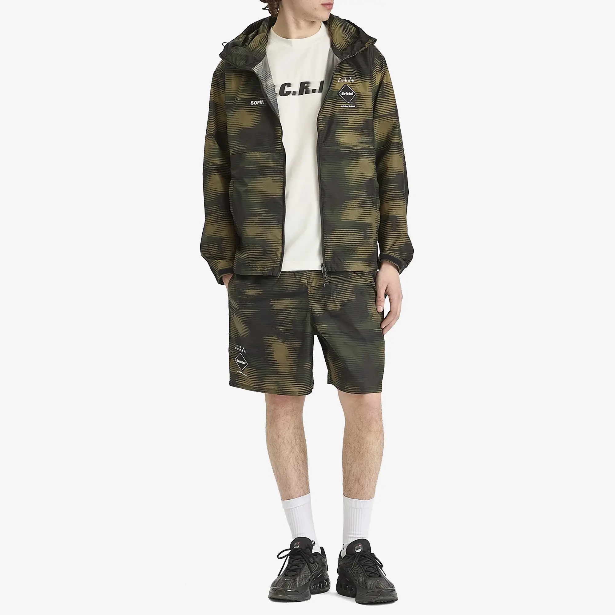 F.C. Real Bristol Men's Speed Camo Easy Shorts Woodland