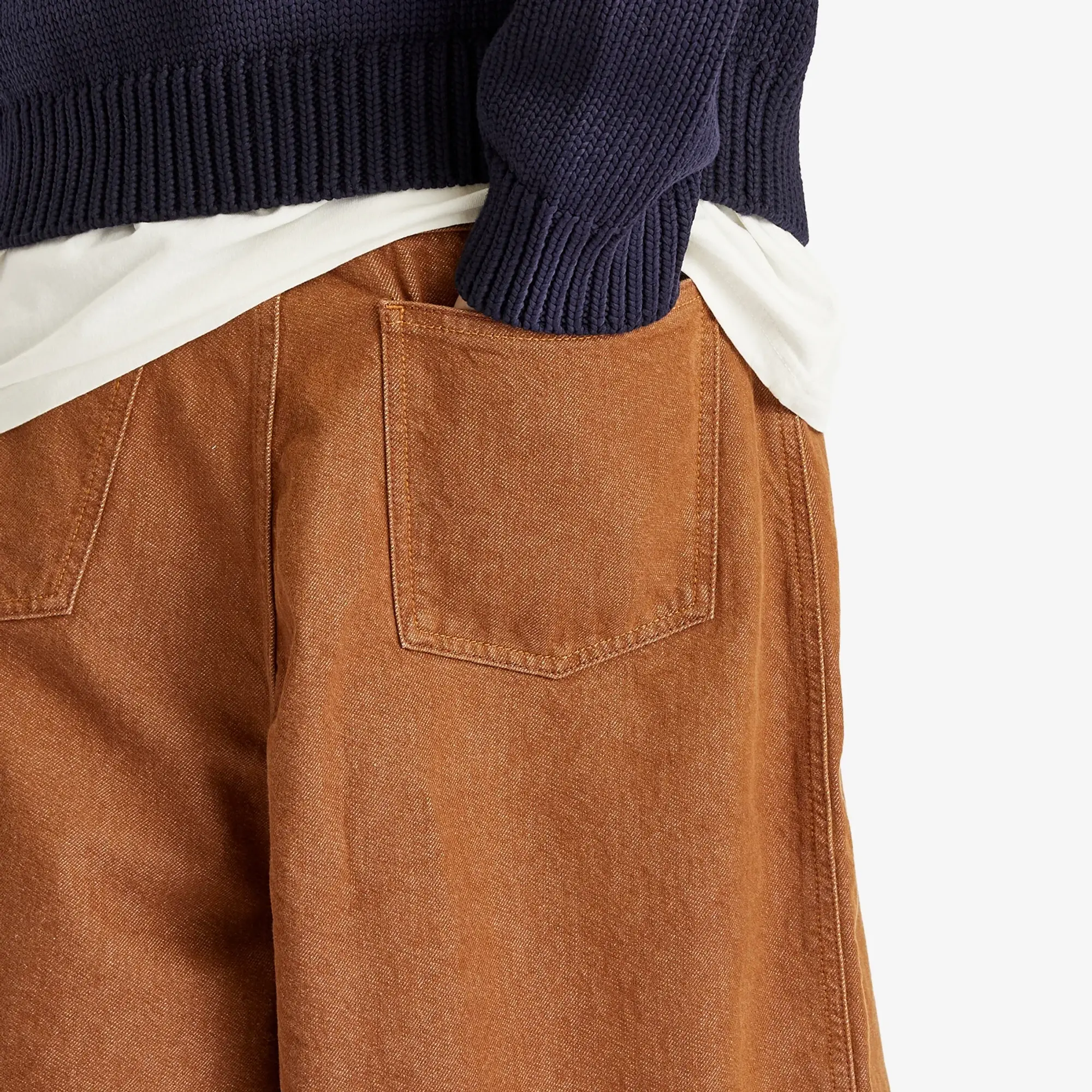 JW Anderson Men's Aged Shorts Rust