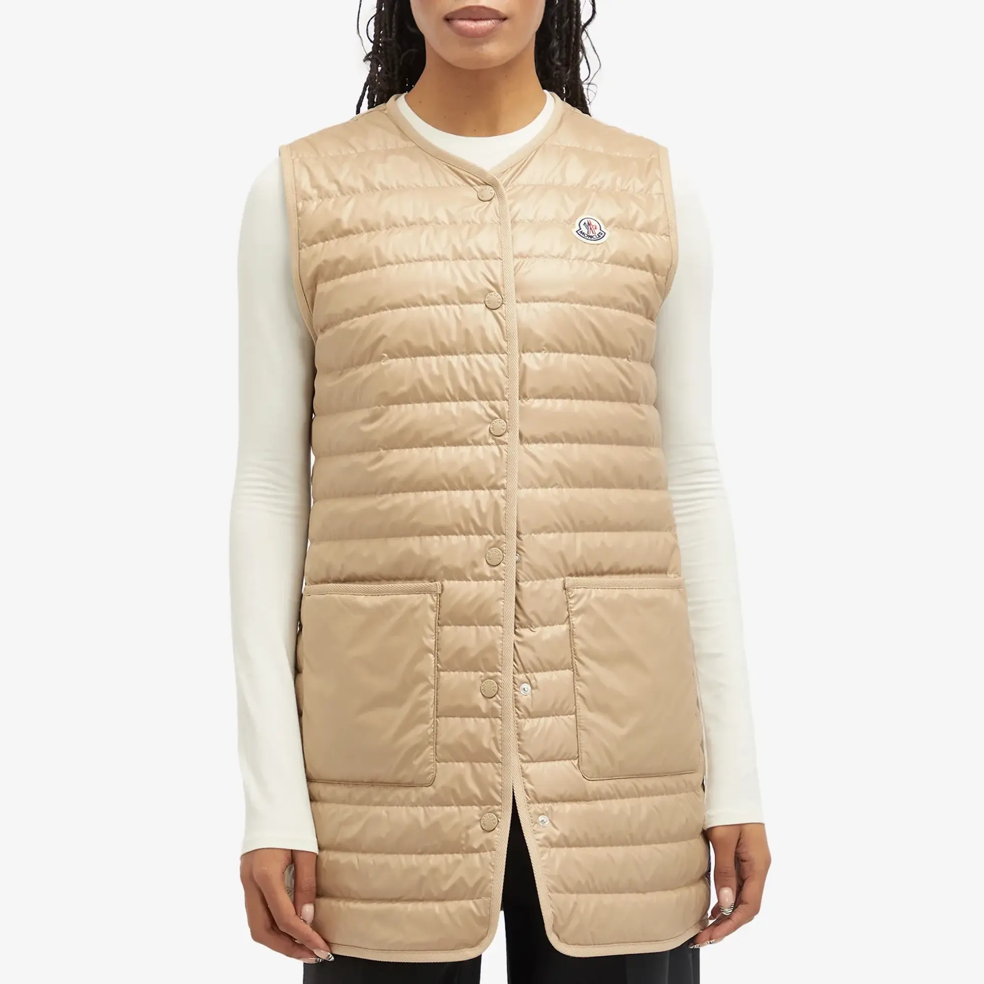 Moncler Women's Meudon Long Parka Beige