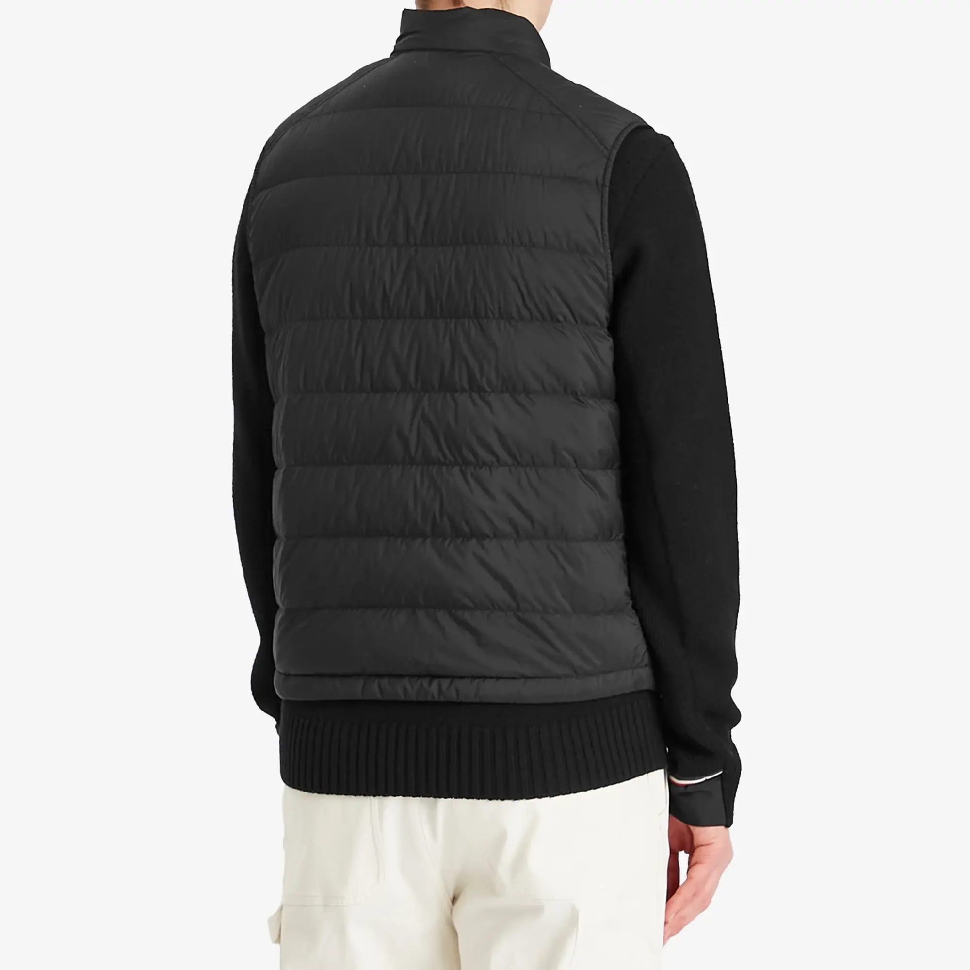 Moncler Men's Recycled Longue Saison Opaque Barthe Vest Black