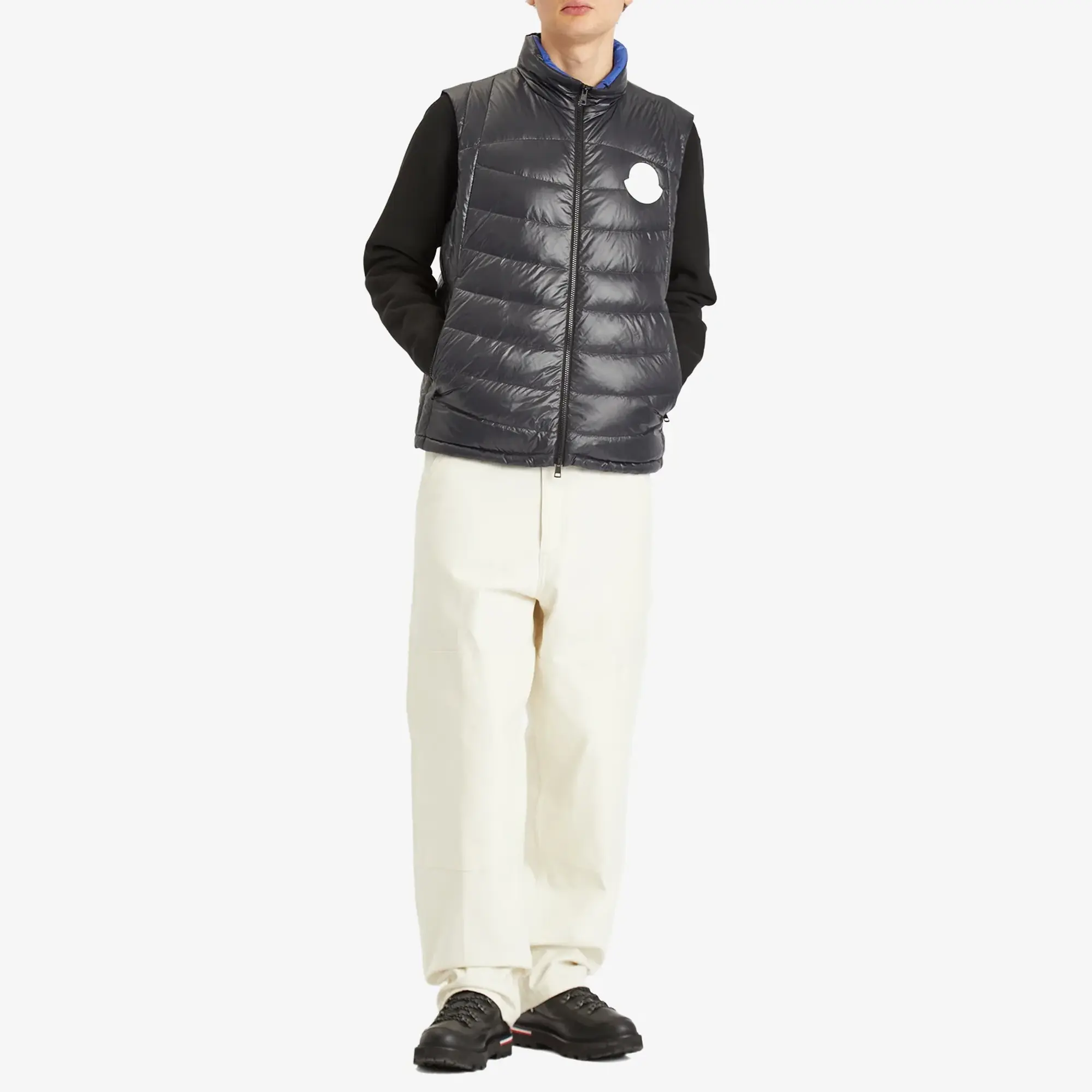 Moncler Men's Shiny Menelao Vest Black