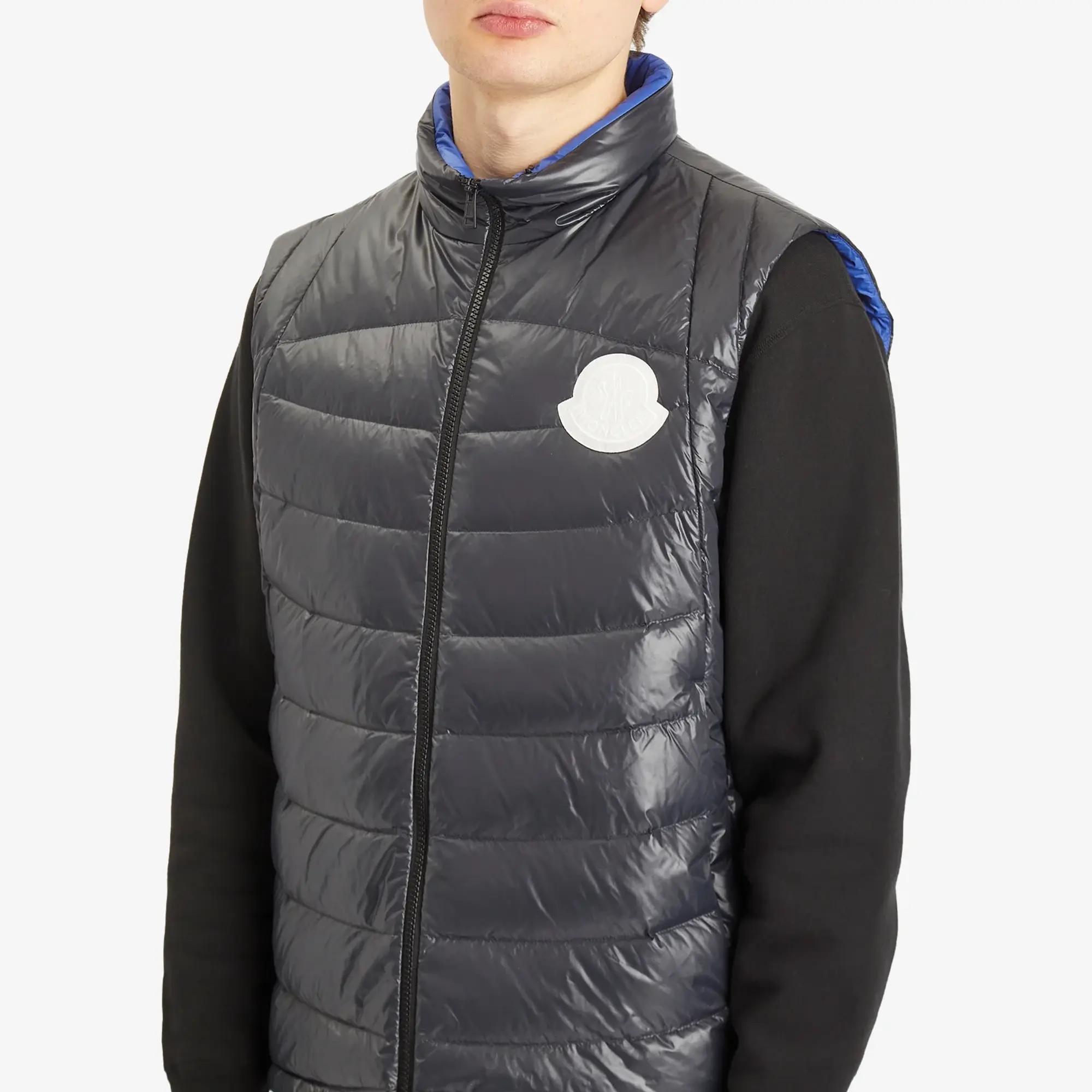 Moncler Men's Shiny Menelao Vest Black