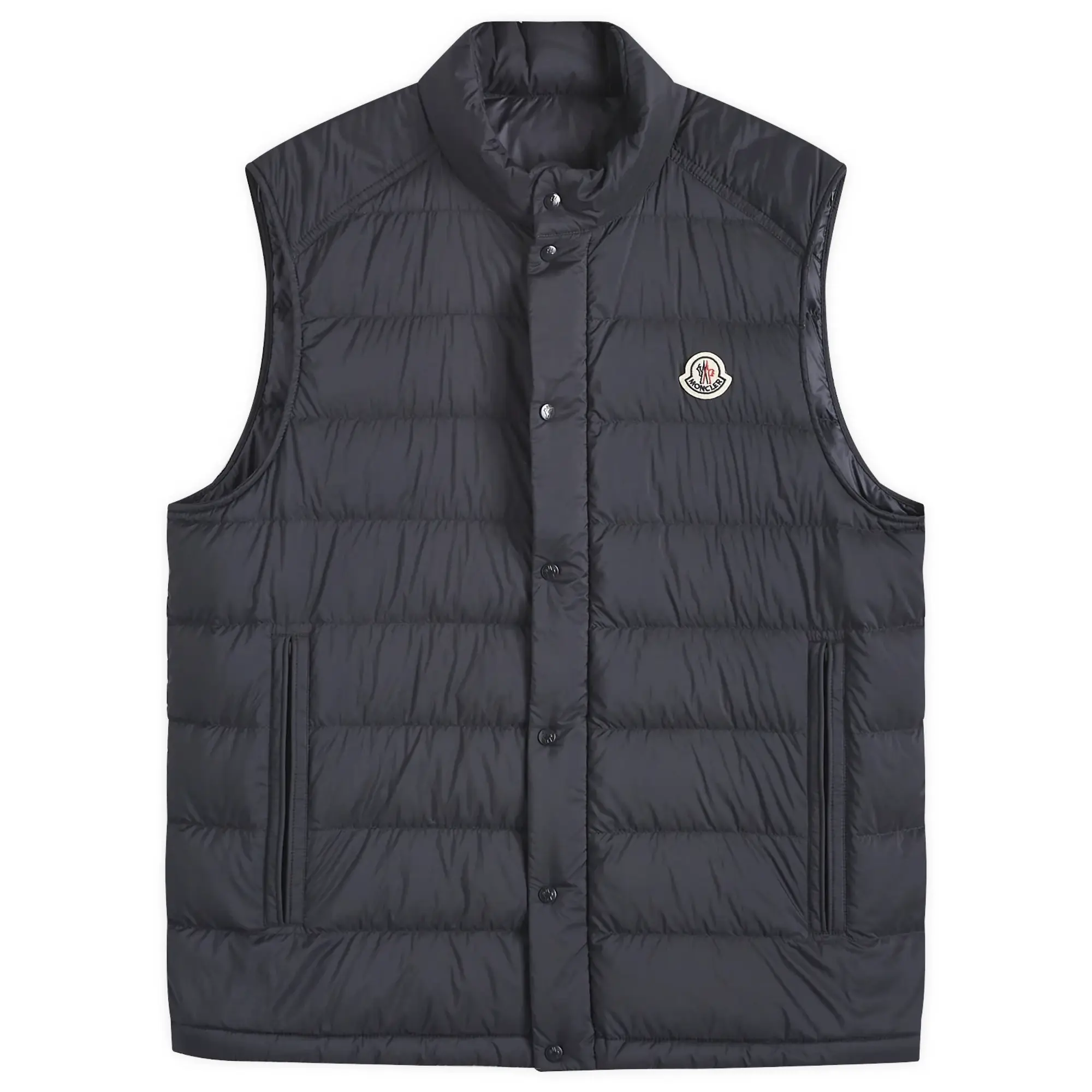 Moncler Men's Recycled Longue Saison Opaque Barthe Vest Blue