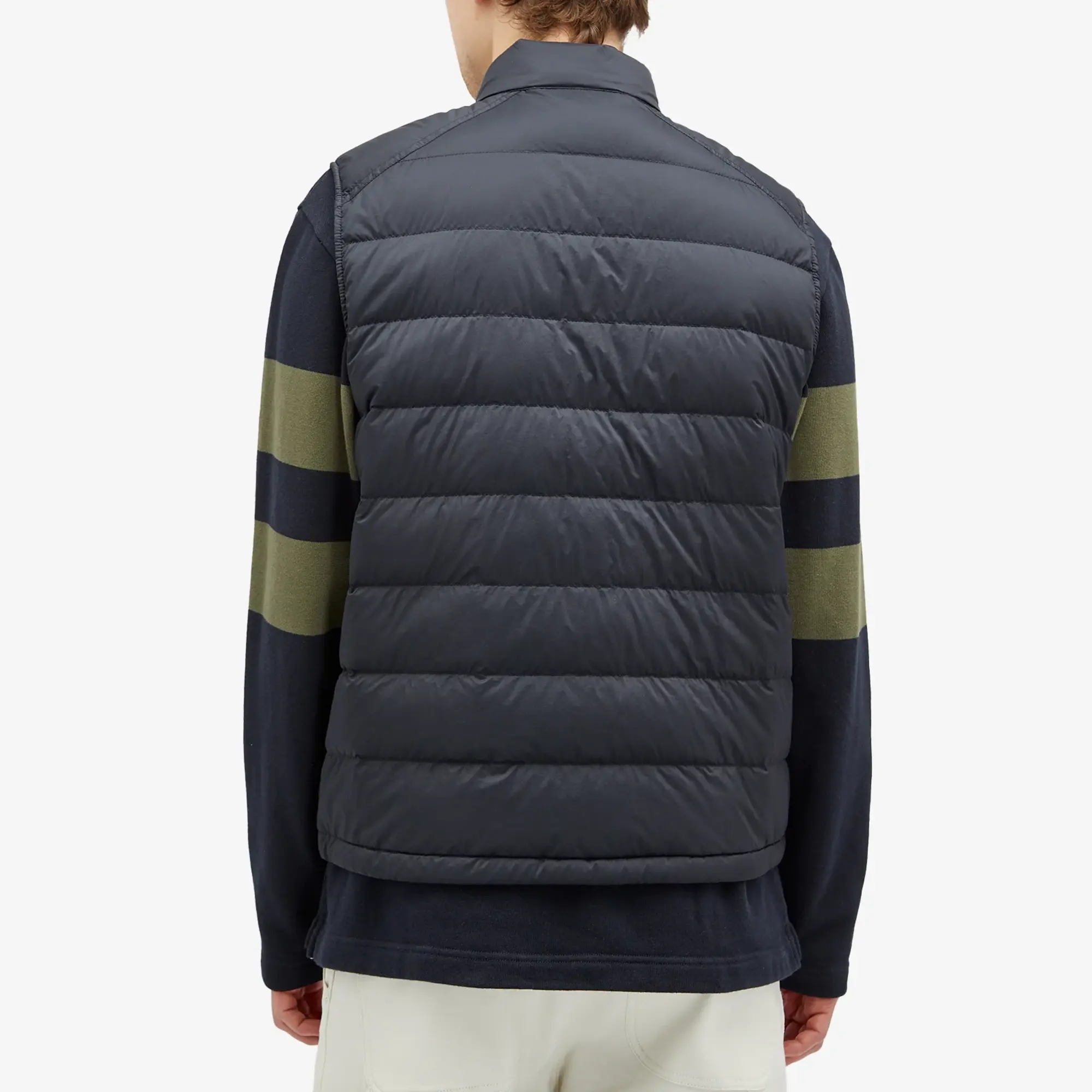 Moncler Men's Recycled Longue Saison Opaque Barthe Vest Blue