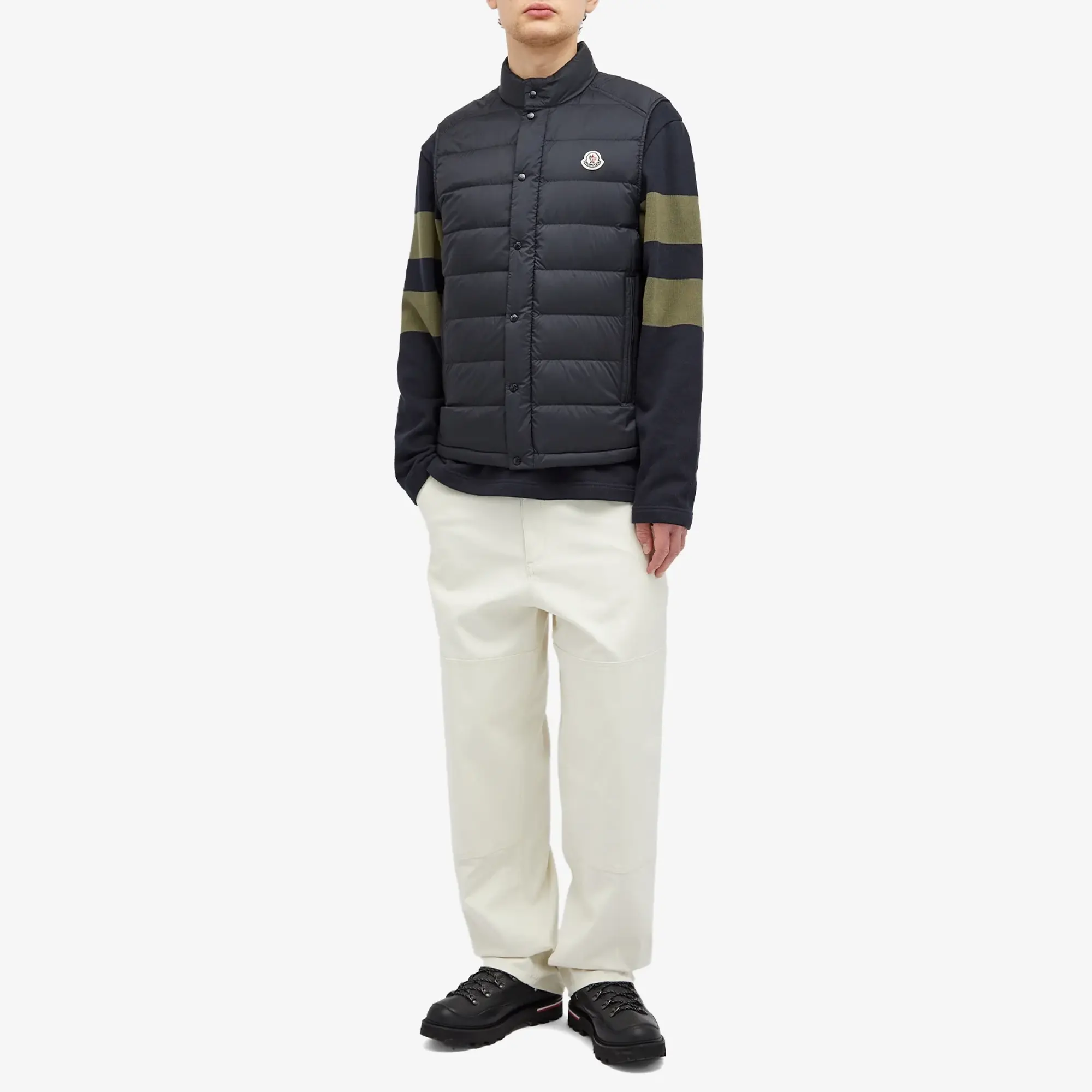 Moncler Men's Recycled Longue Saison Opaque Barthe Vest Blue