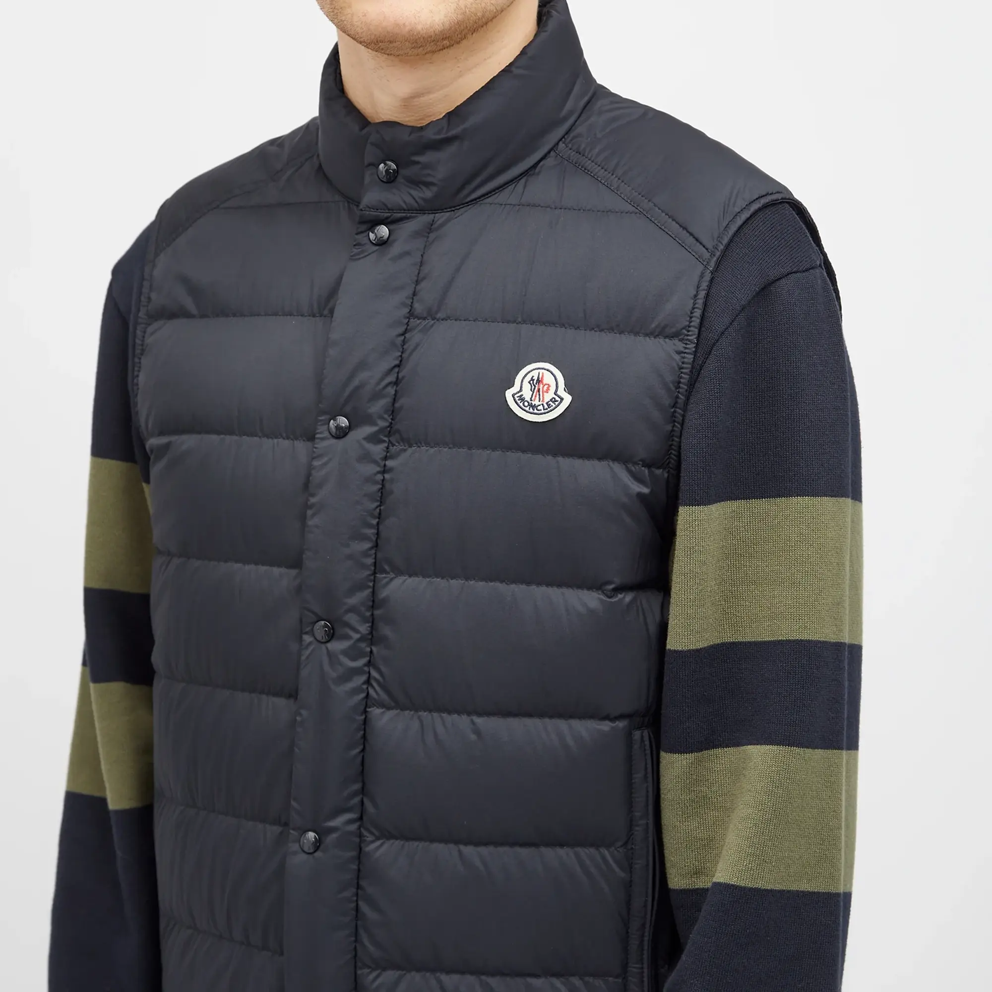 Moncler Men's Recycled Longue Saison Opaque Barthe Vest Blue