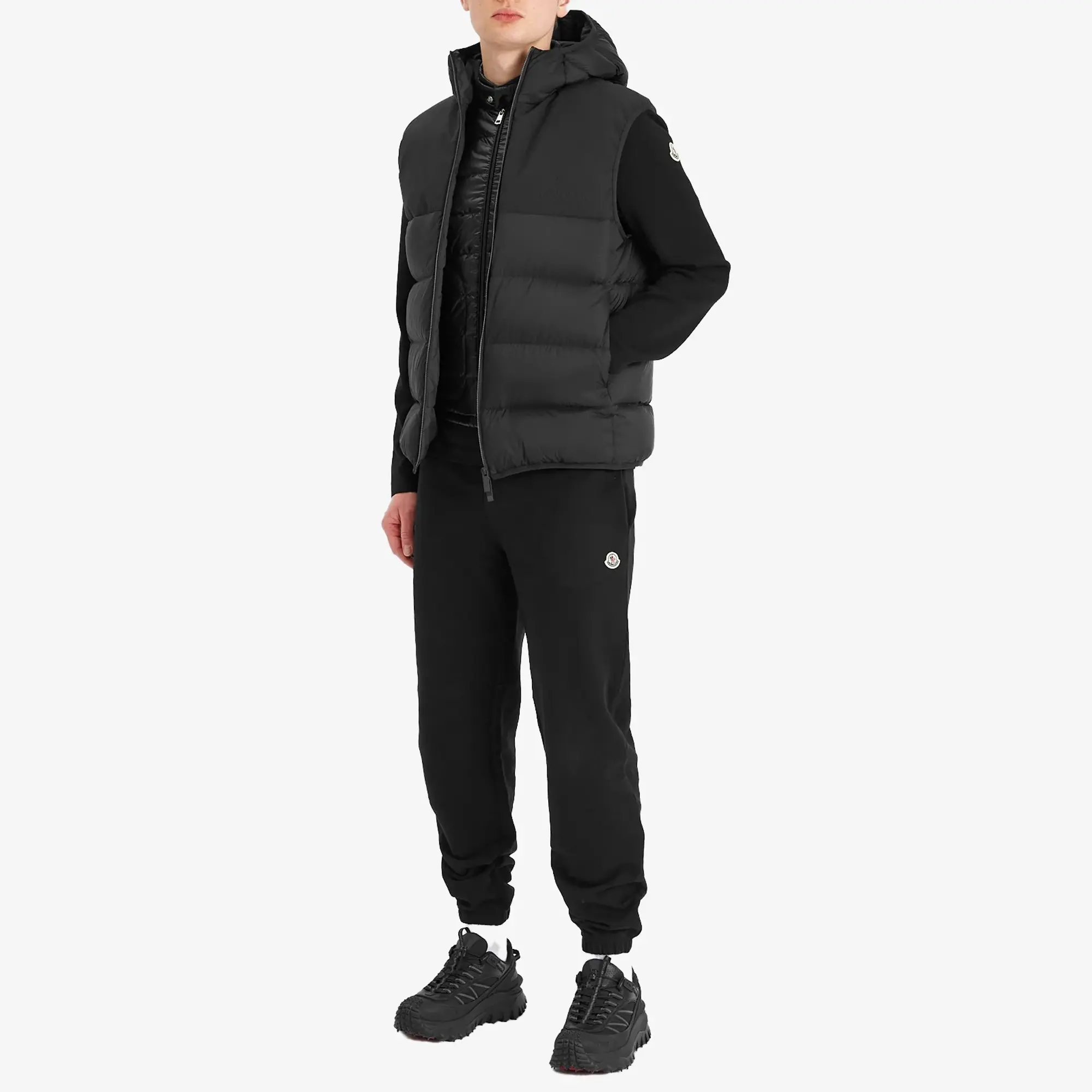 Moncler Men's Recycled Longue Saison Opaque Vest Black