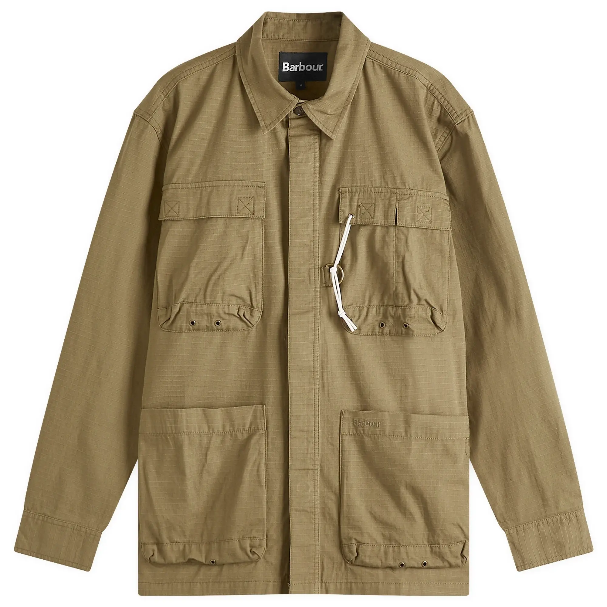 Barbour Men's Heritage+ Westmorland Ripstop Overshirt Burnt Olive