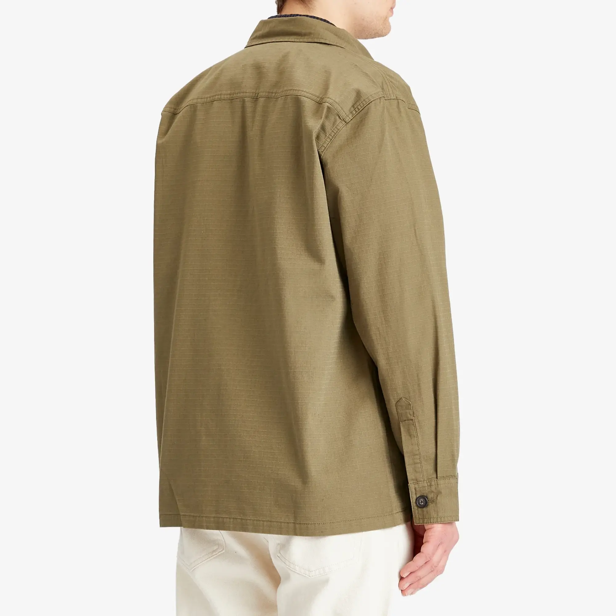 Barbour Men's Heritage+ Westmorland Ripstop Overshirt Burnt Olive
