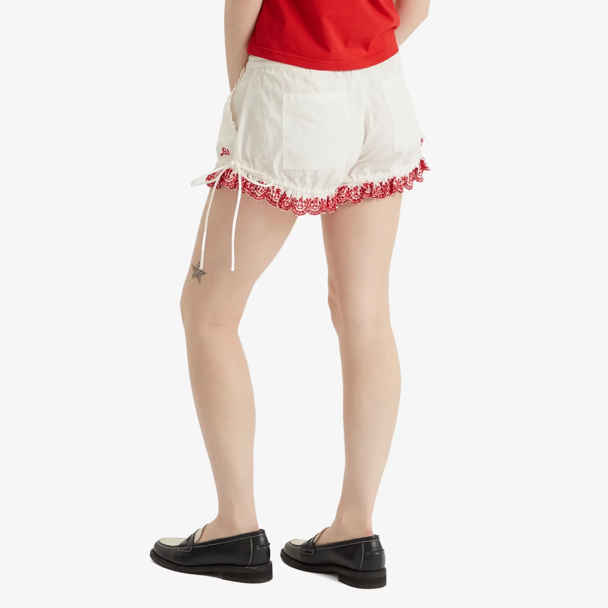 Damson Madder Women's Jenna Bloomer Shorts White