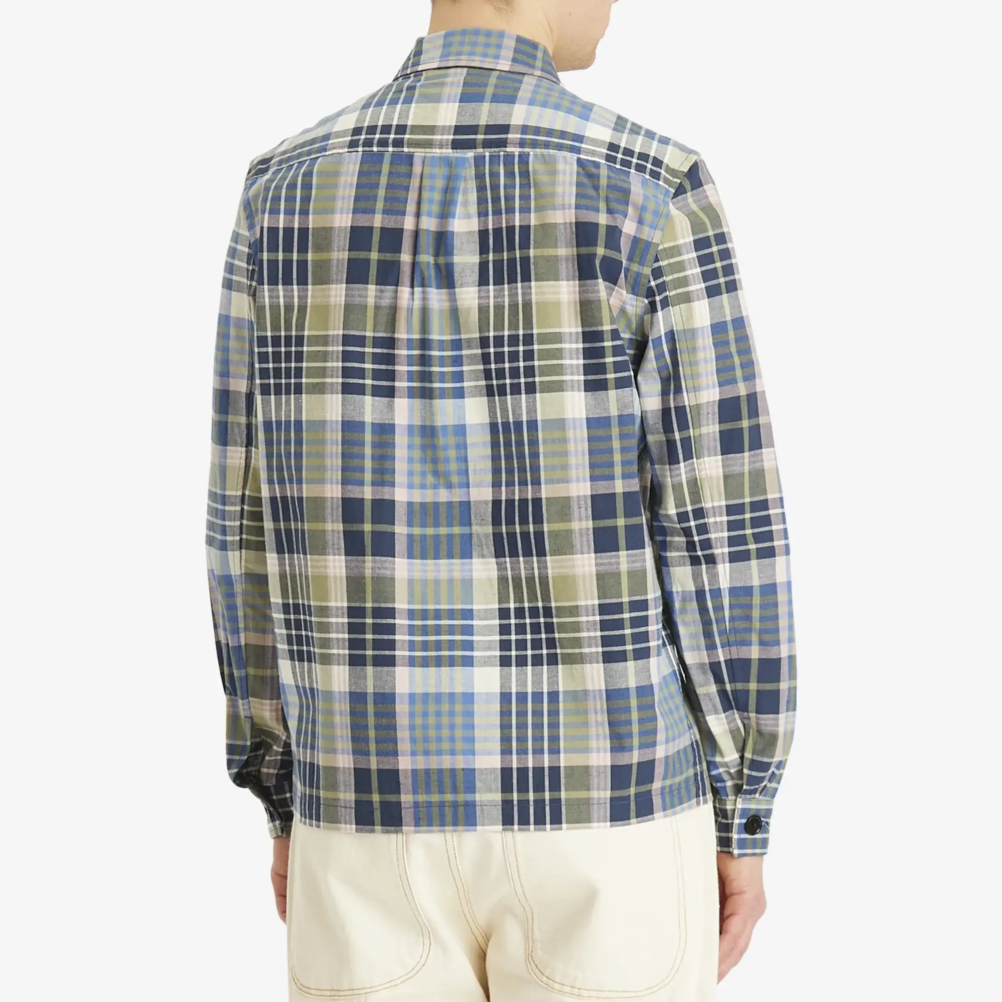 Paul Smith Men's Madras Check Overshirt Blue