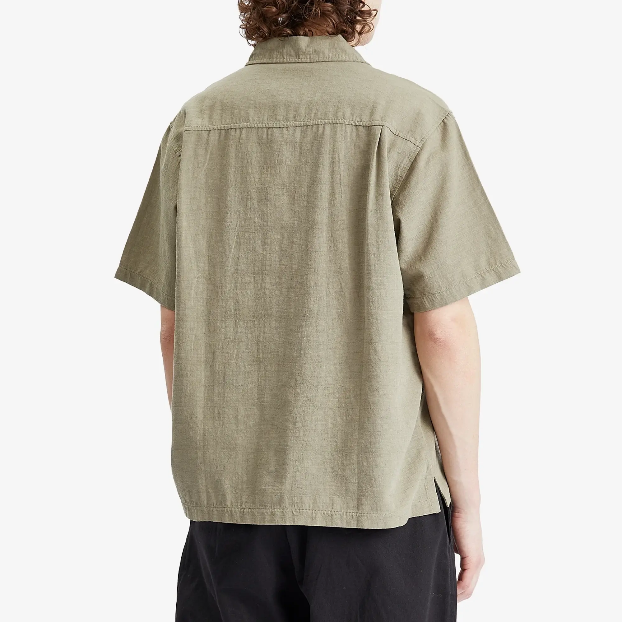 Folk Men's Soft Collar Short Sleeve Shirt Sage