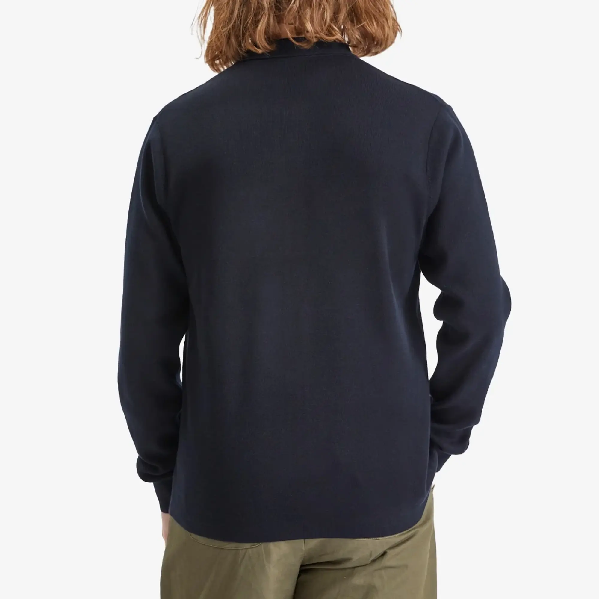 Fred Perry Men's Knitted Button Shirt Navy