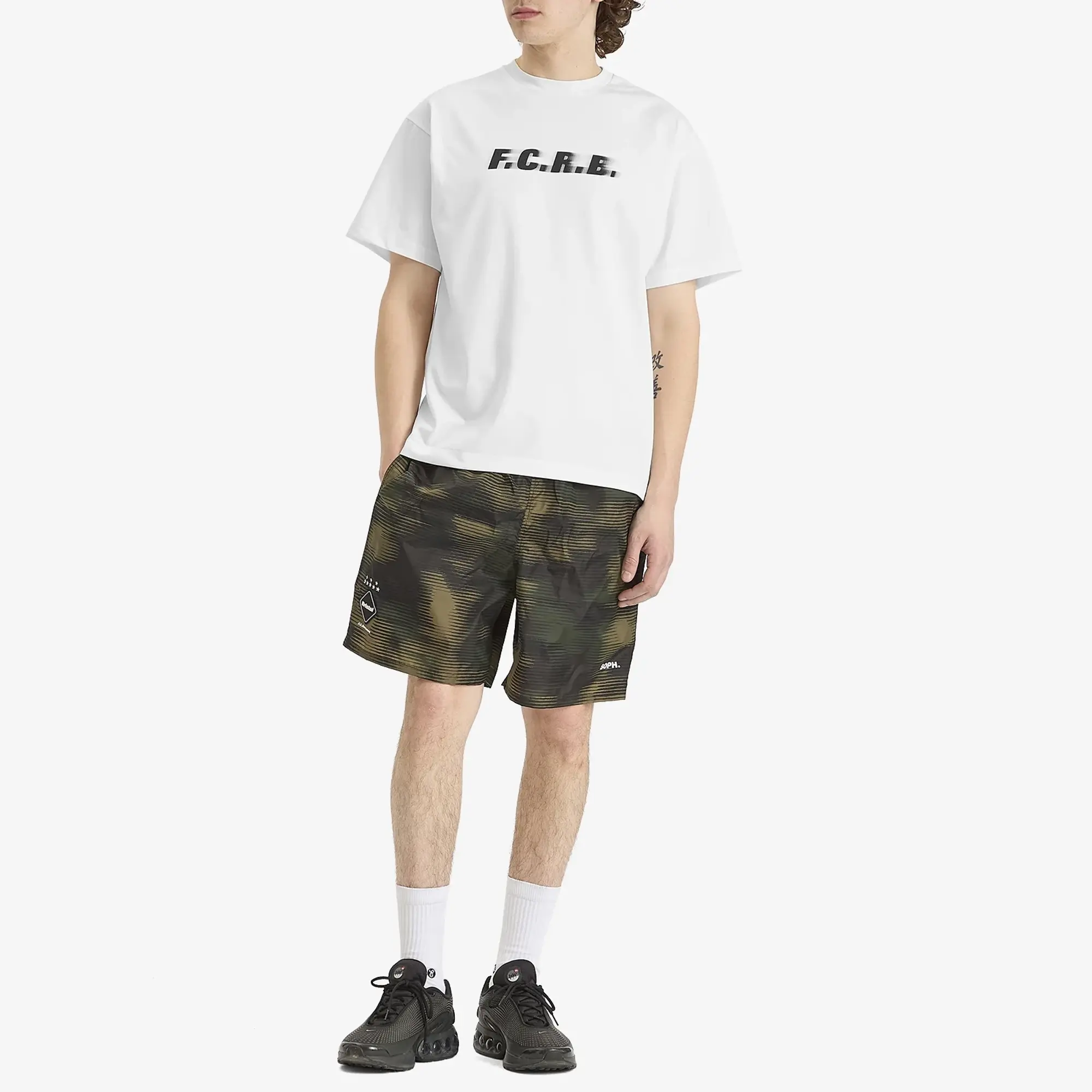 F.C. Real Bristol Men's Blurred Logo T-Shirt White