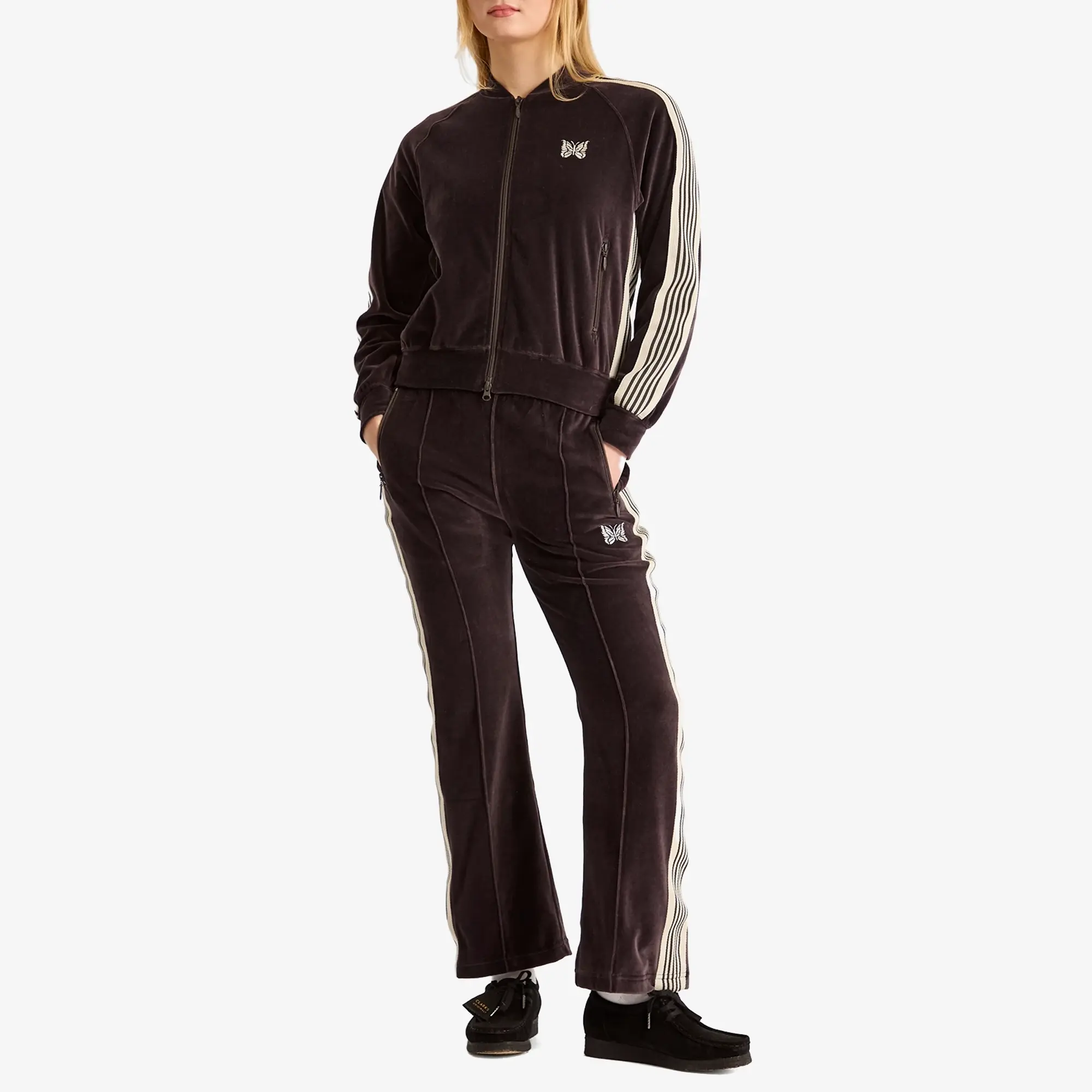 Needles Women's Boot-Cut Track Pant Charcoal