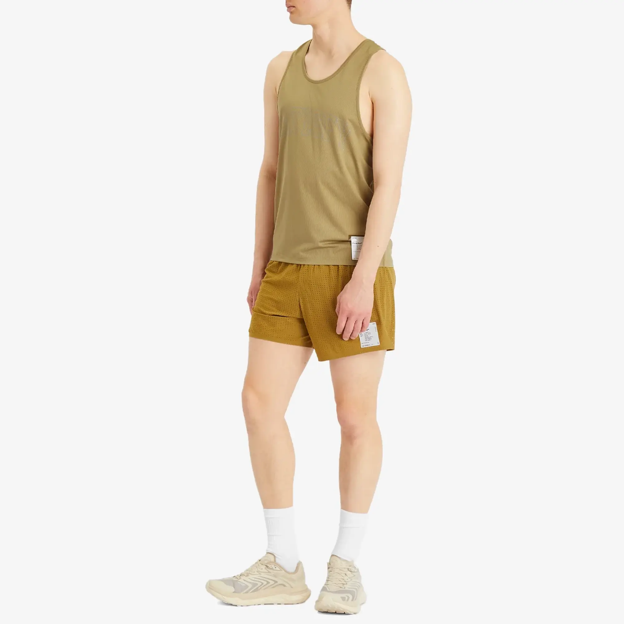 Satisfy Men's AuraLite™ Tech Singlet Army Green