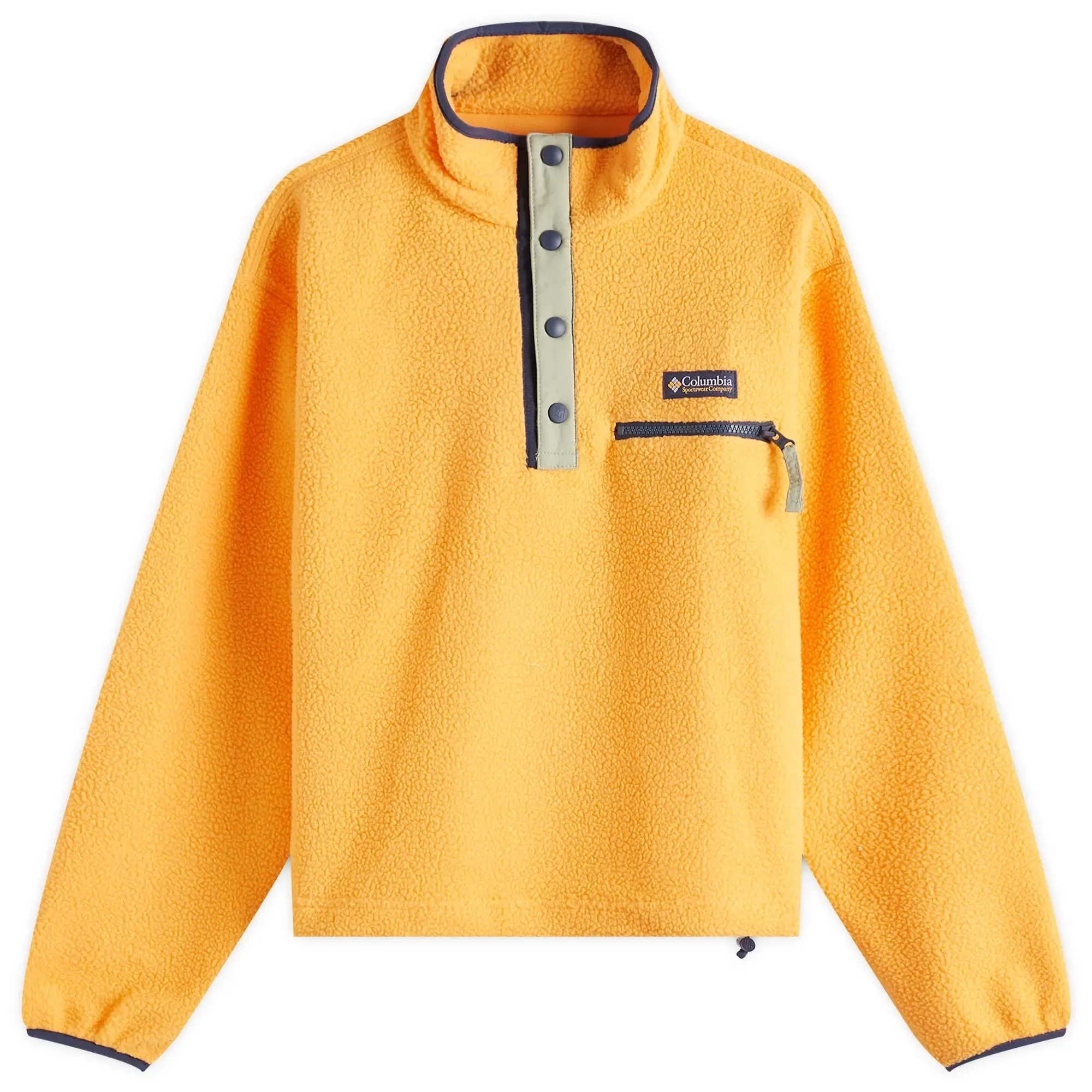 Columbia Women's Helvetia Cropped Half Snap Fleece Summer Orange