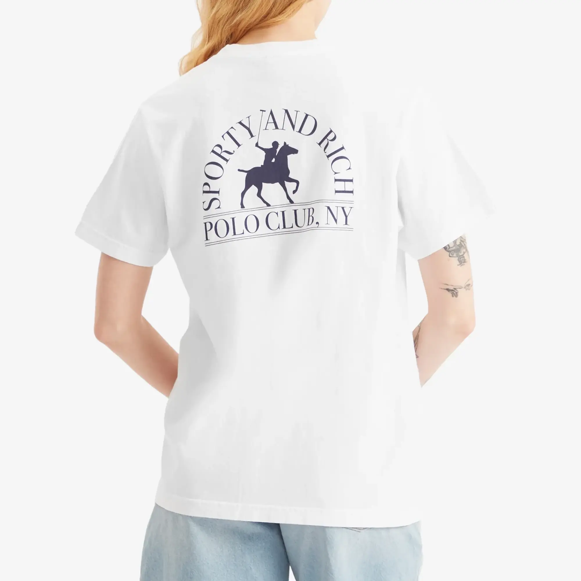Sporty & Rich Women's Polo Club T-Shirt White
