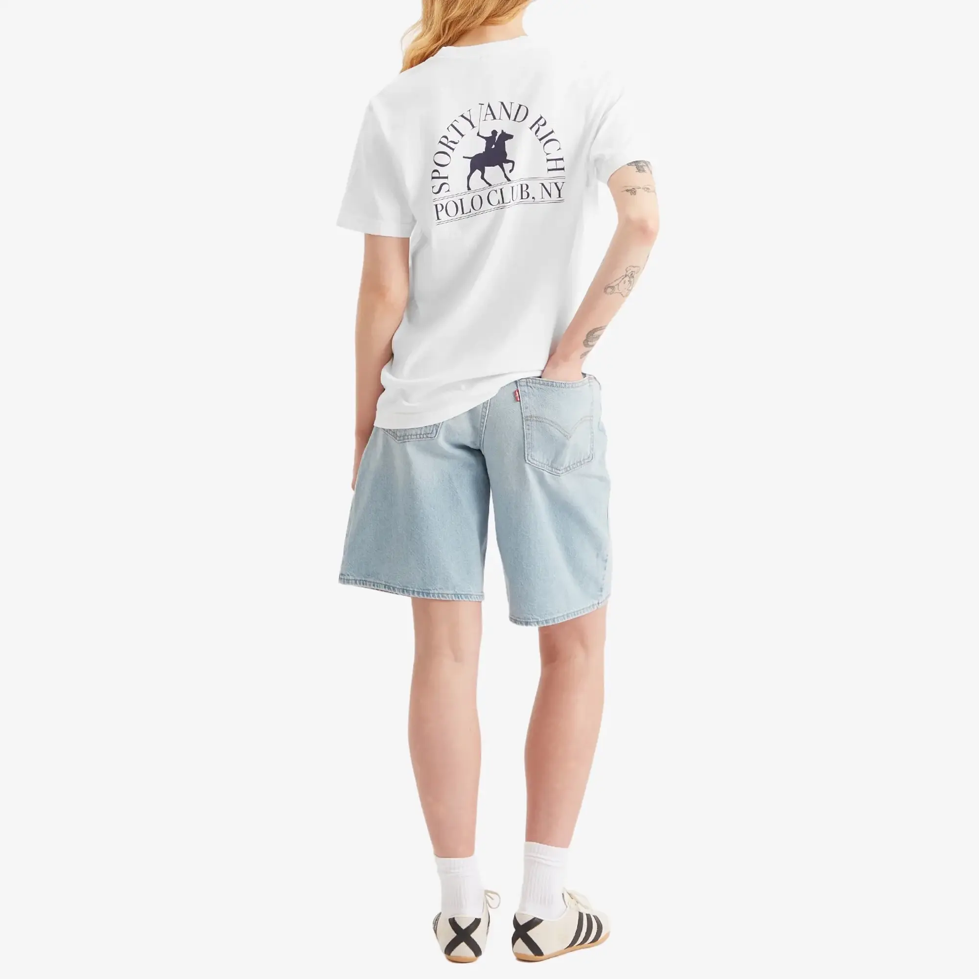 Sporty & Rich Women's Polo Club T-Shirt White
