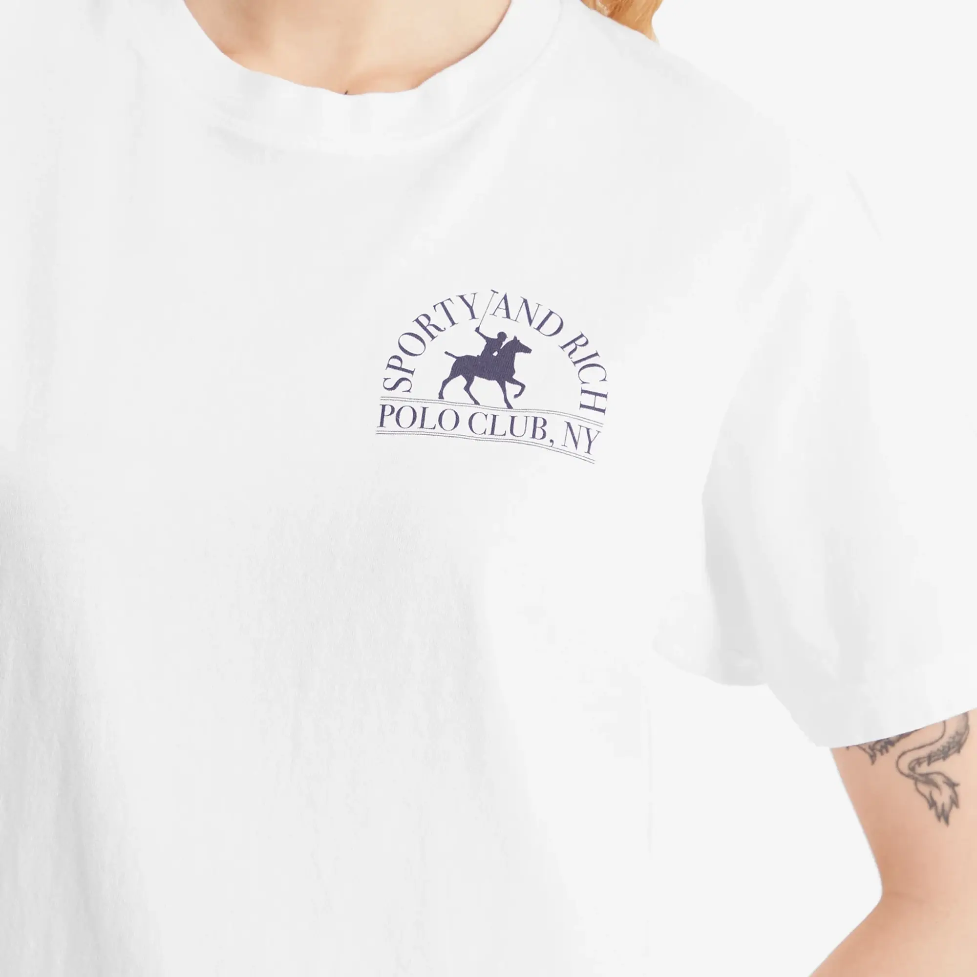 Sporty & Rich Women's Polo Club T-Shirt White