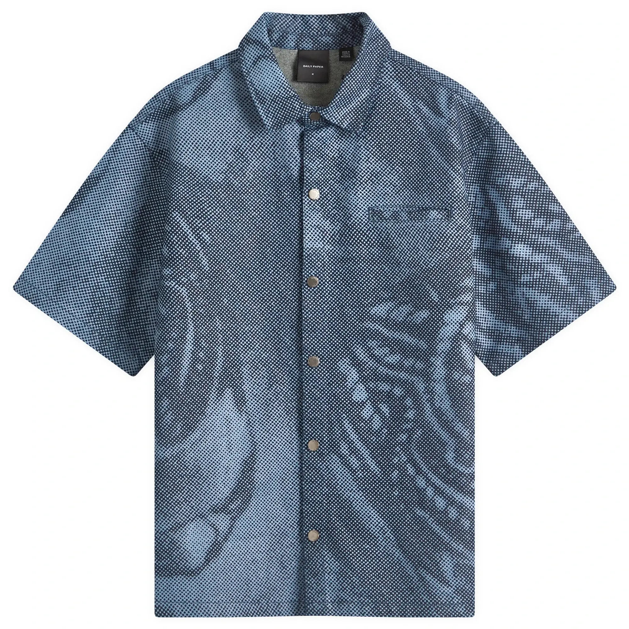 Daily Paper Men's Braids Denim Shirt Multi-Colored