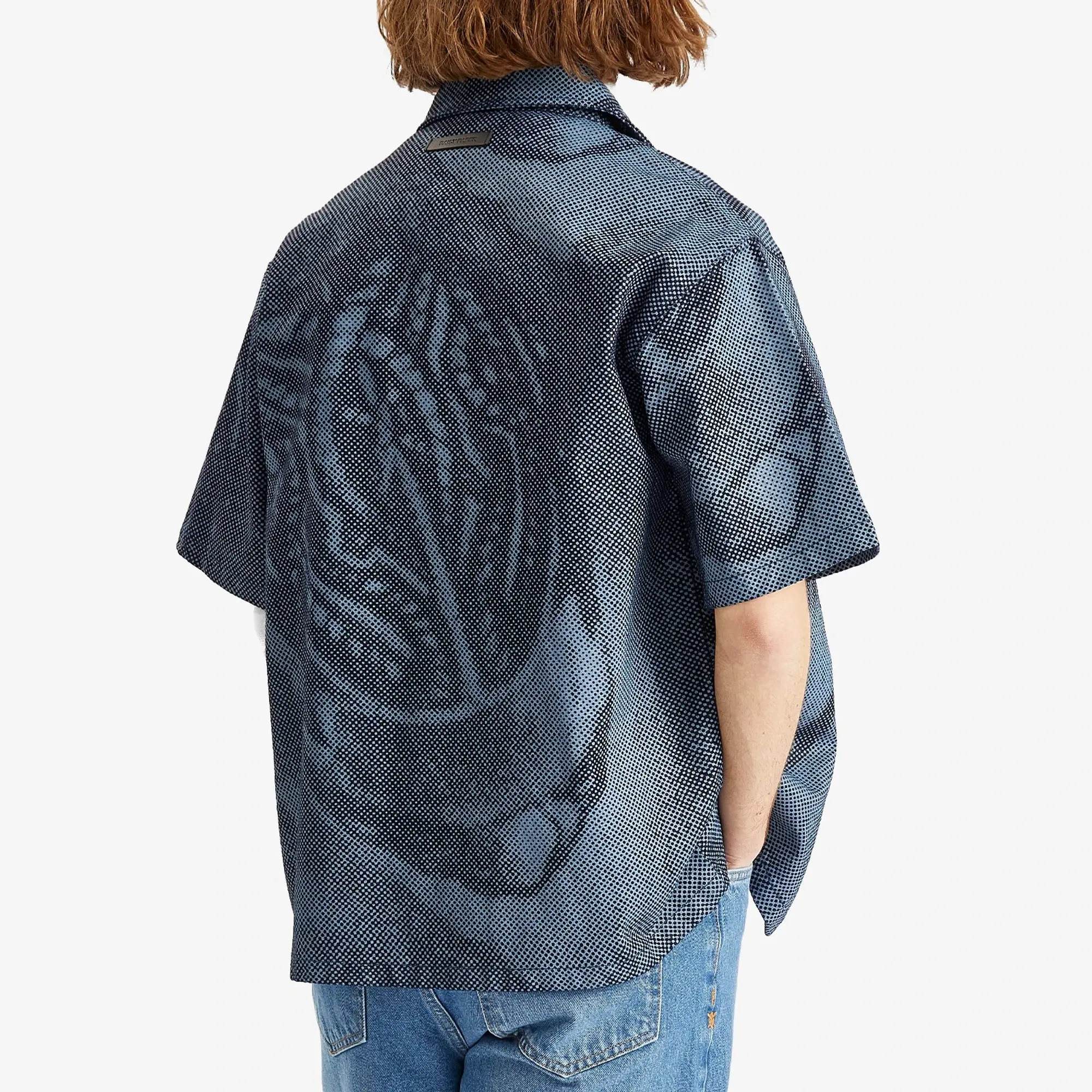Daily Paper Men's Braids Denim Shirt Multi-Colored
