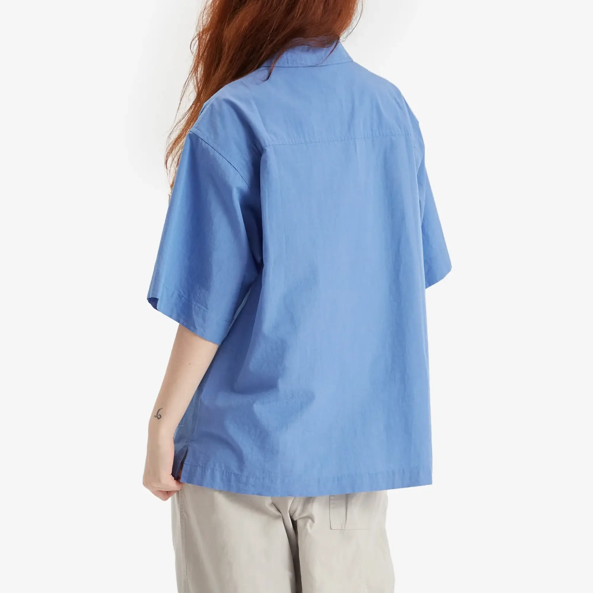 Girls of Dust Women's Okinawa Short Sleeve Shirt Blue