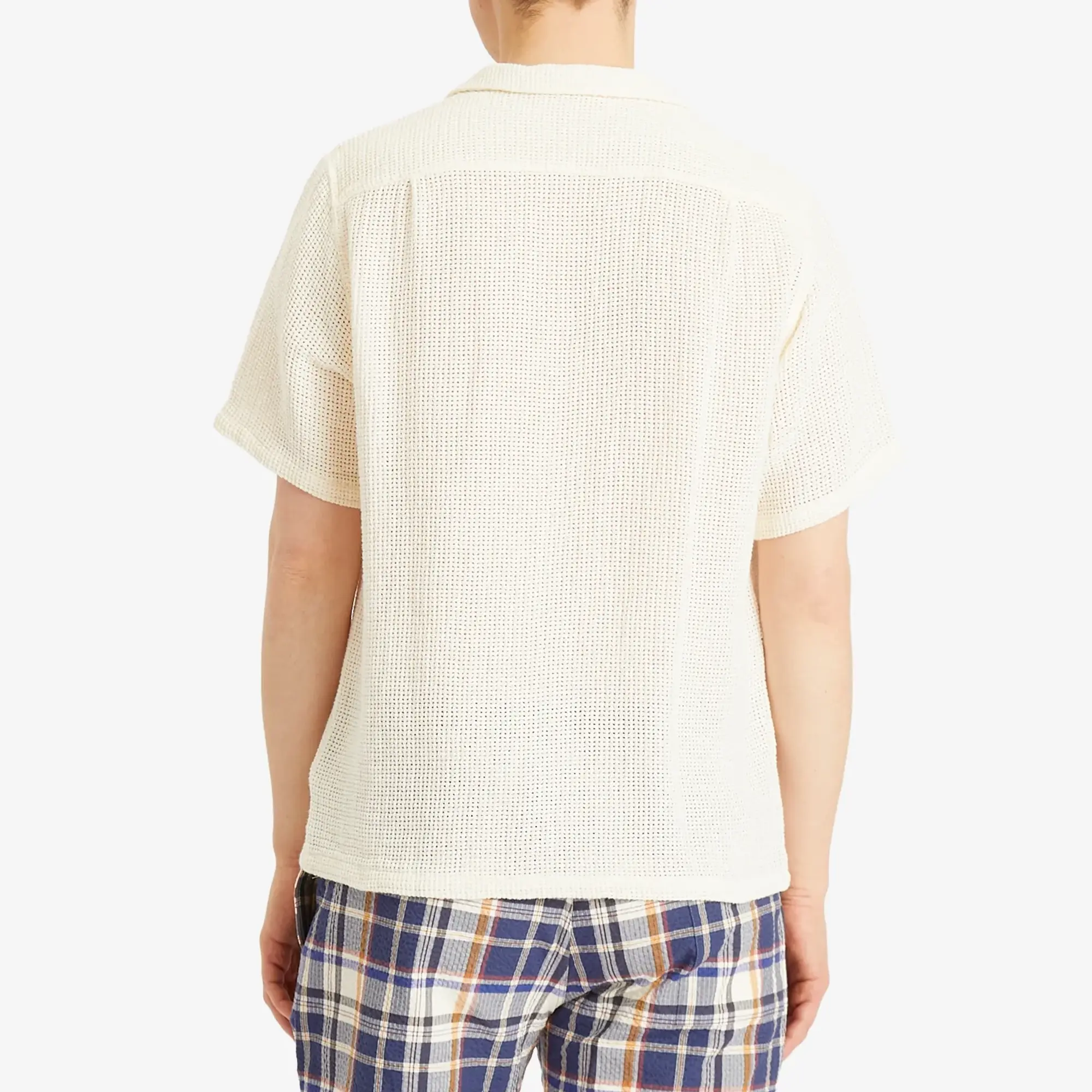 Portuguese Flannel Men's Salva Mesh Vacation Shirt White