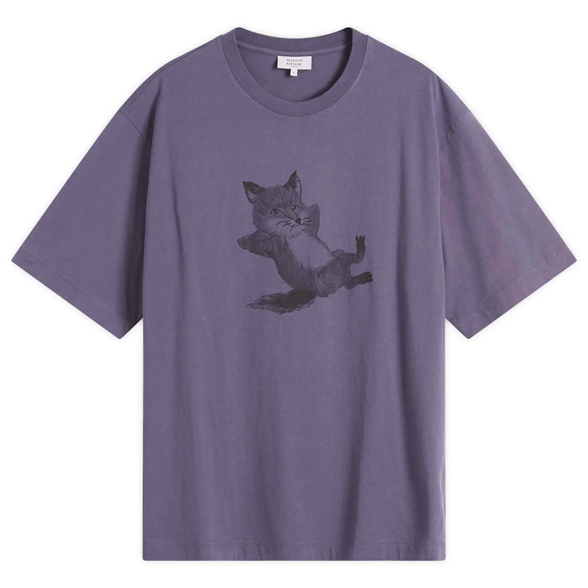 Maison Kitsune Chillax Print Oversize T-Shirt Fig