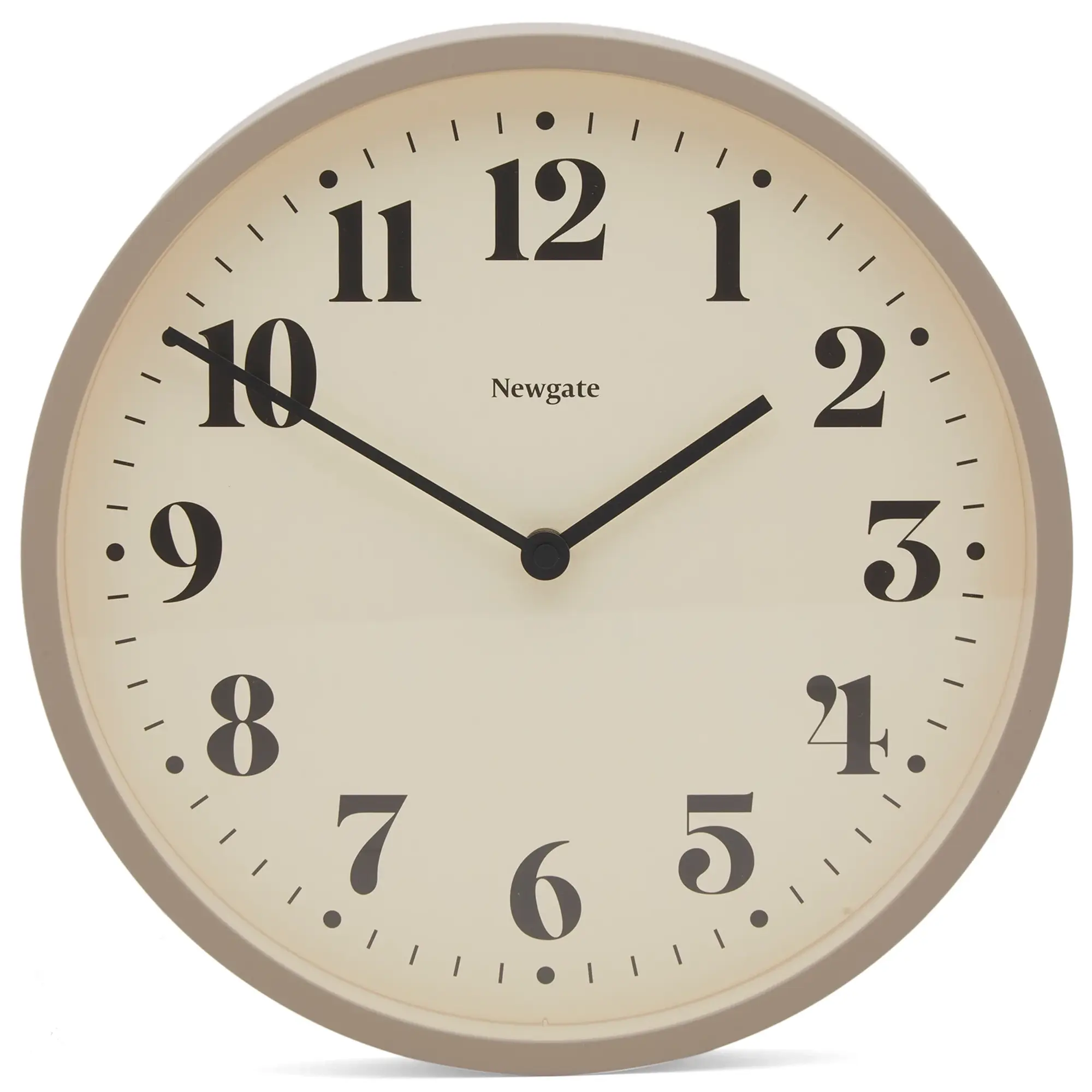 Newgate Clocks Number Four Theatre Wall Clock Stone Grey