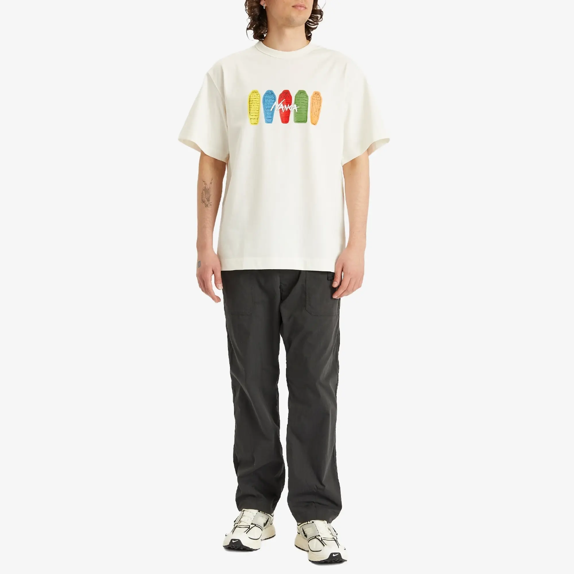 NANGA Men's Eco Hybrid Sleeping Bag T-Shirt White