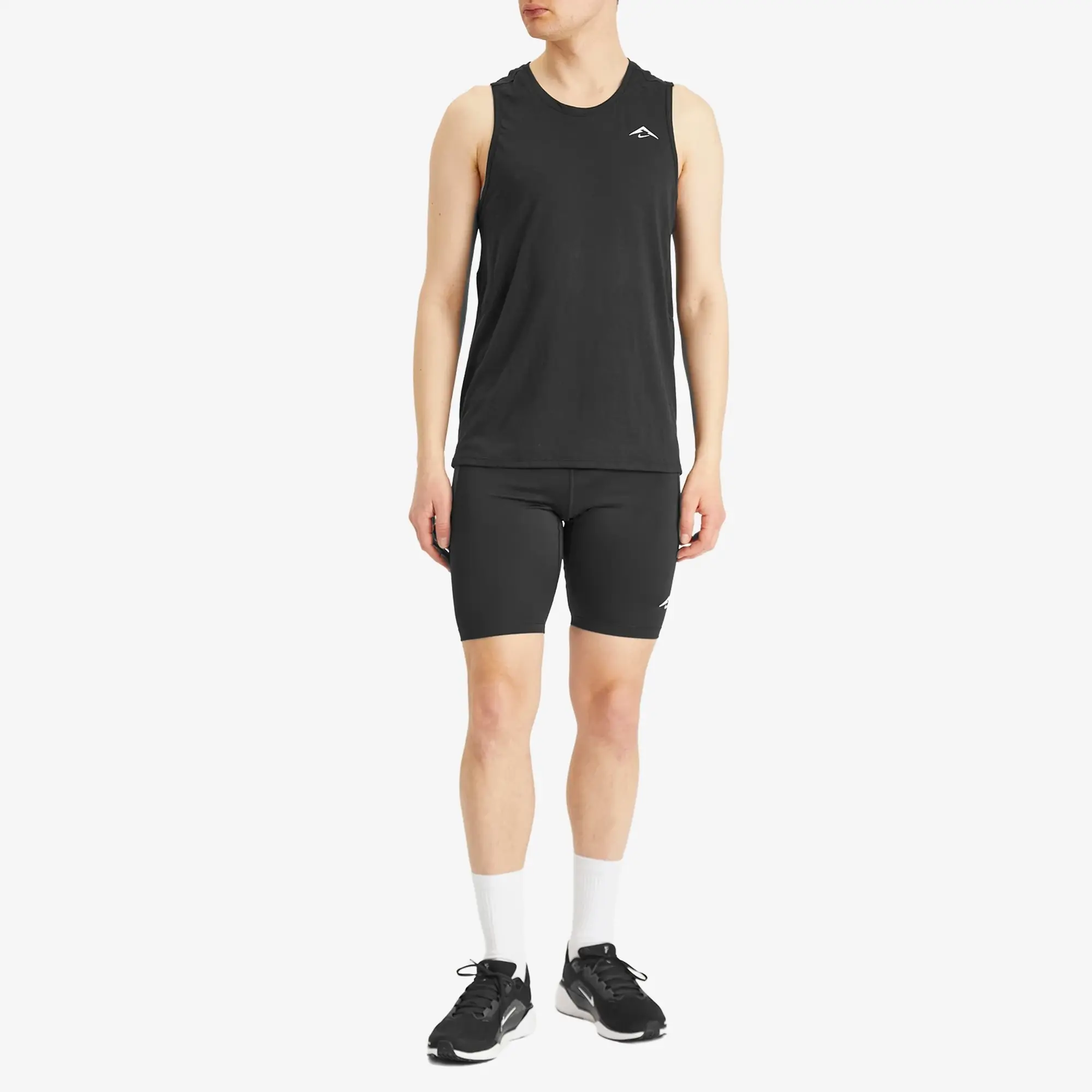 Nike Running Solar Chase Tank Top Black/White