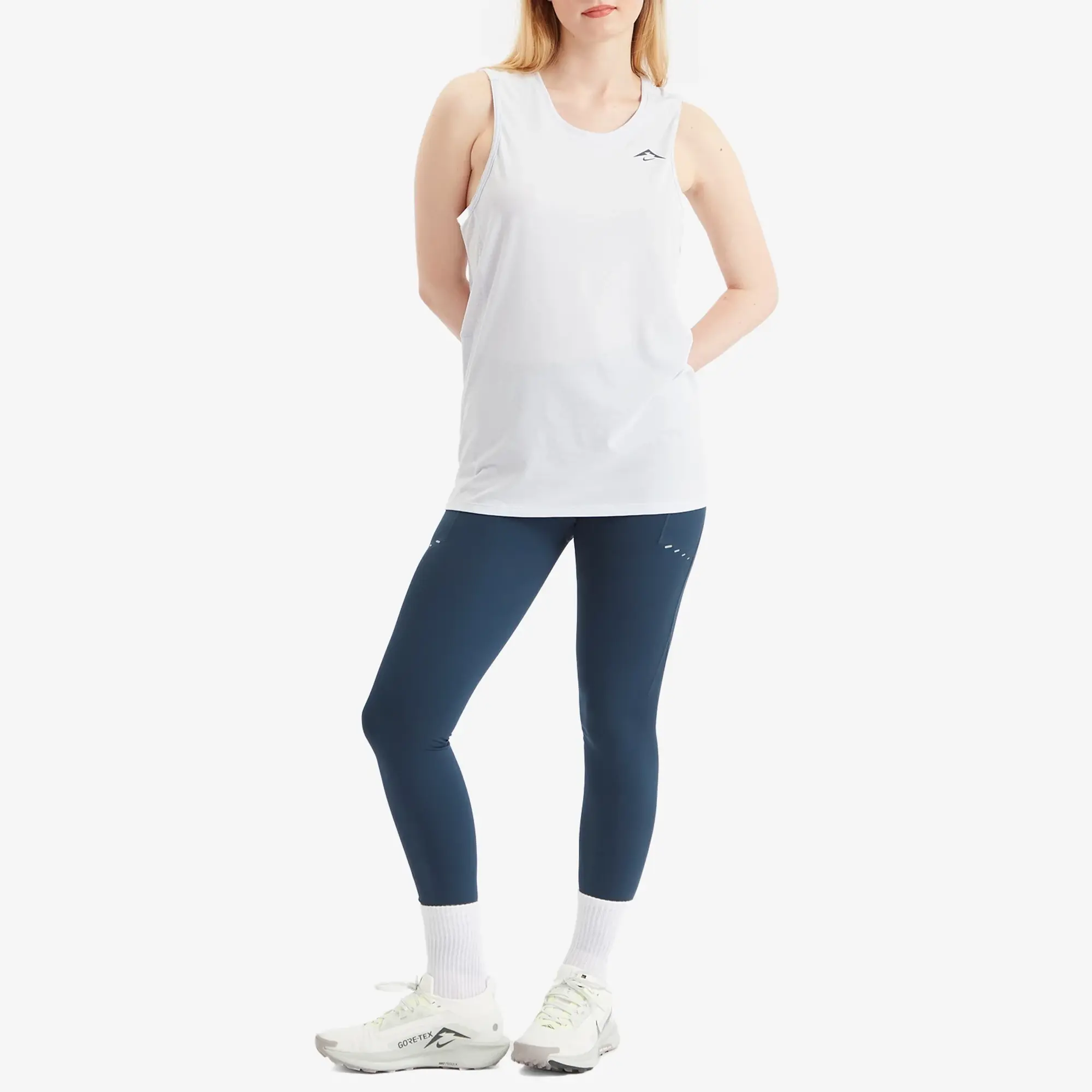 Nike Running Solar Chase Tank Top Grey/Black