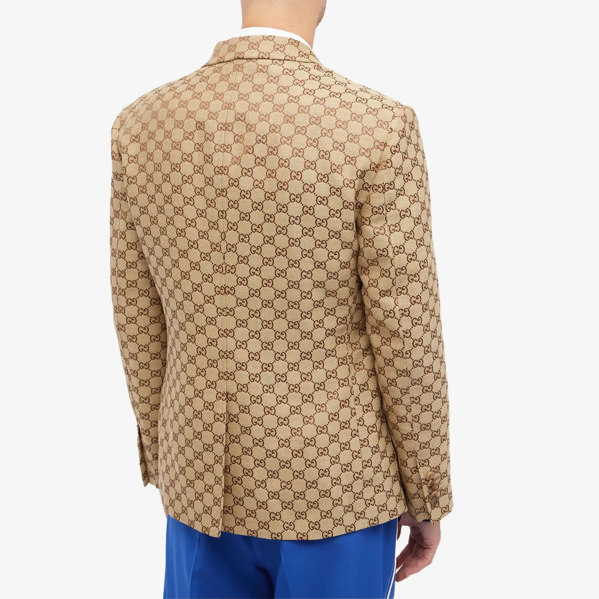 Gucci Men's Jacquard GG Blazer Camel