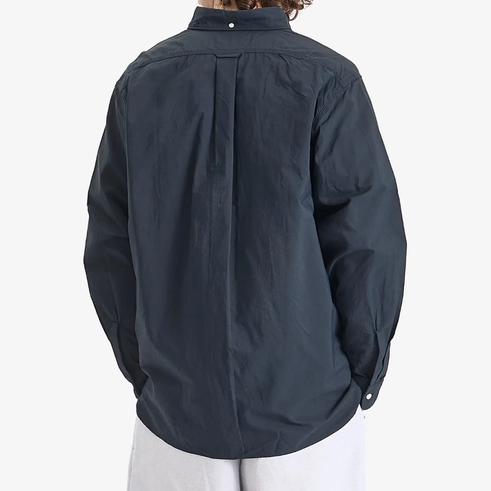 Nanamica Men's Button Down Wind Shirt Dark Navy