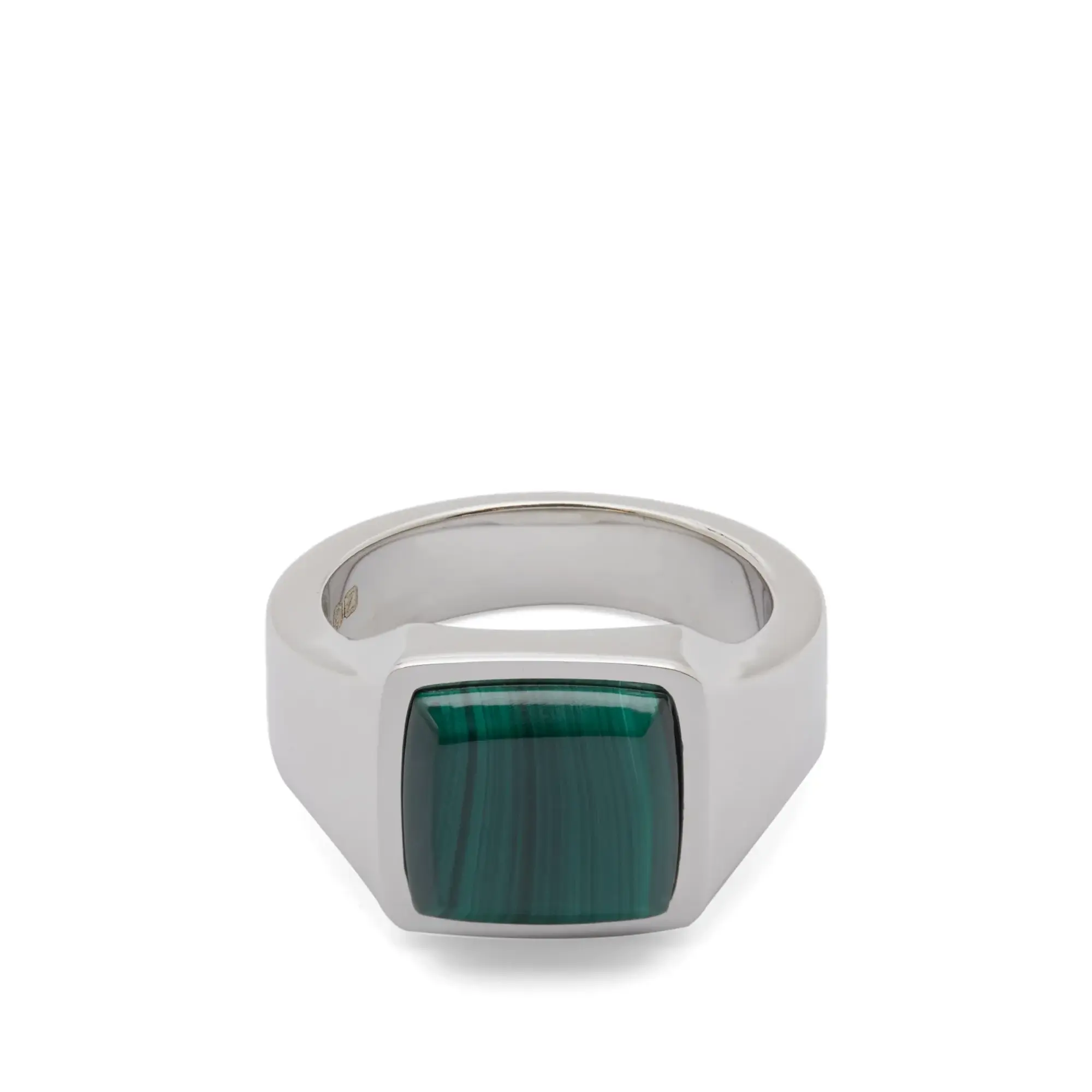Serge DeNimes Men's Cushion Ring Malachite