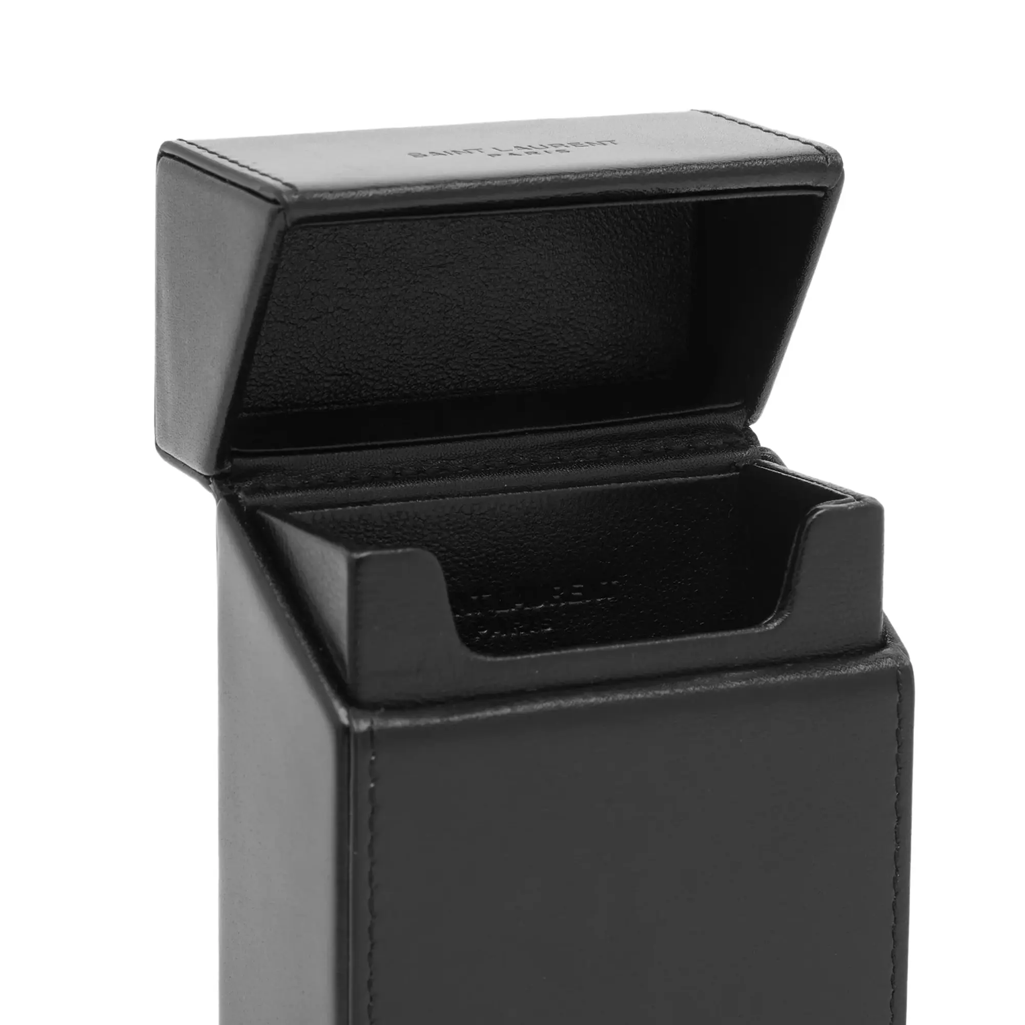 Saint Laurent Men's Leather Cigarette Box Black