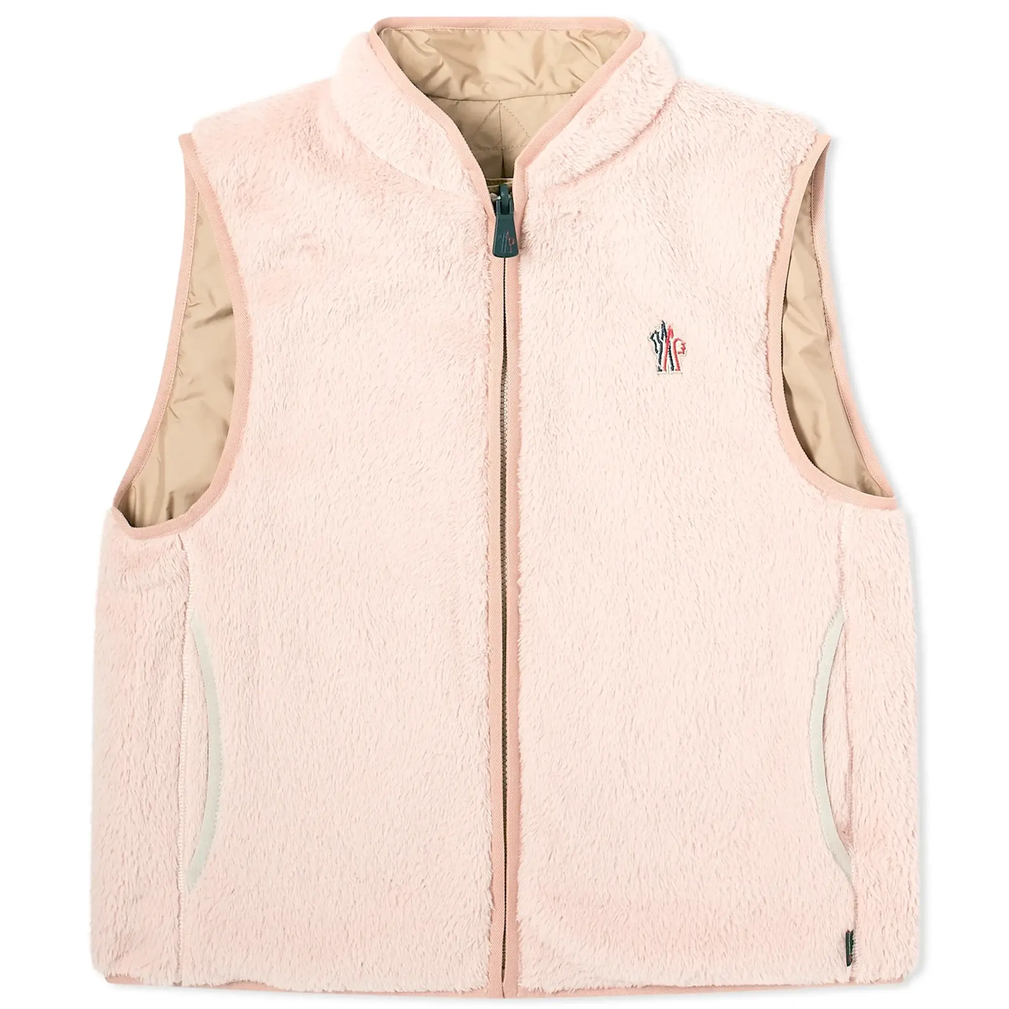 Moncler Grenoble Women's Fleece Vest Pink