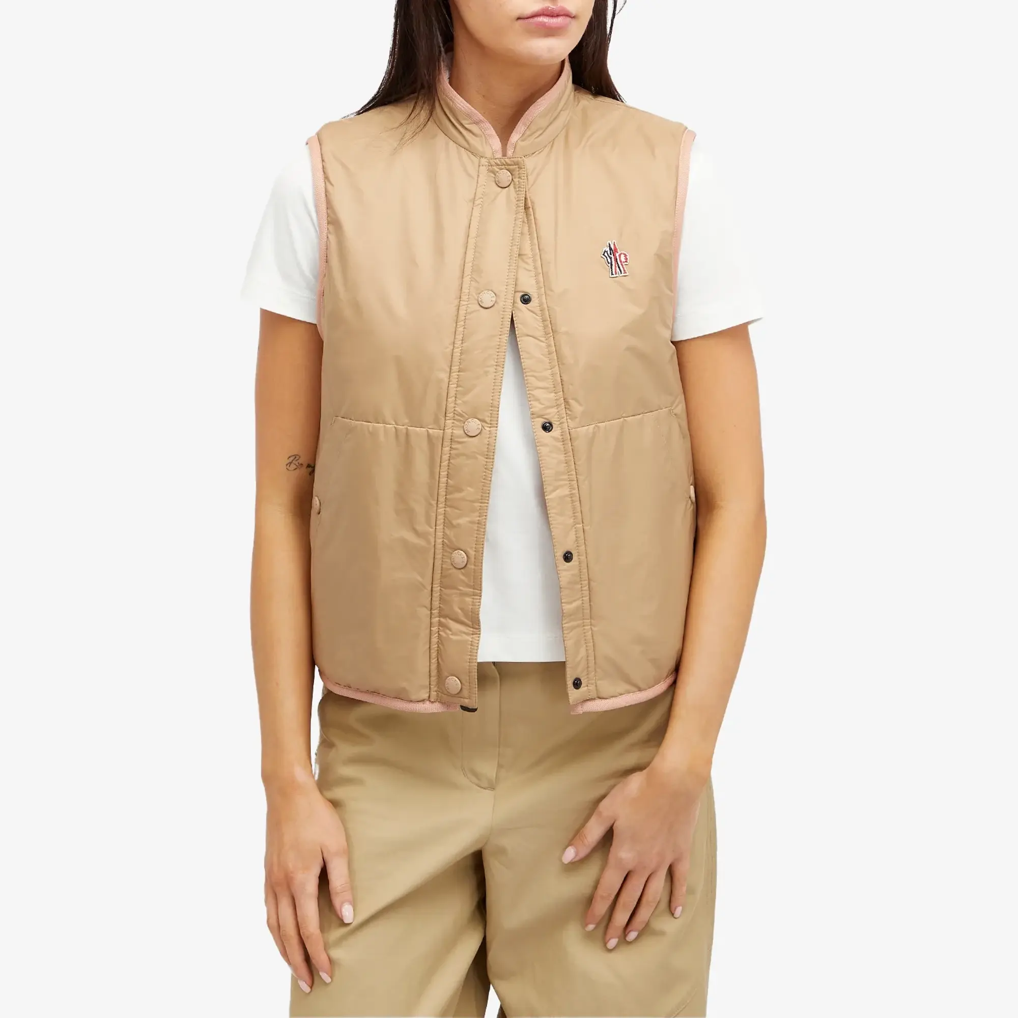 Moncler Grenoble Women's Fleece Vest Pink