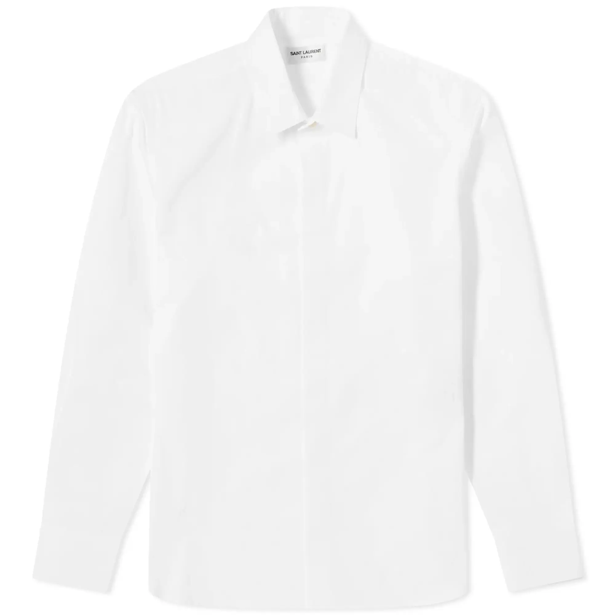 Saint Laurent Men's Classic Poplin Shirt White