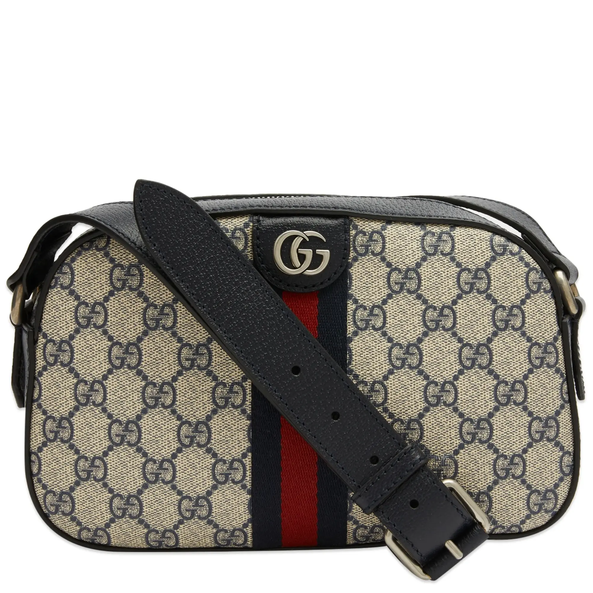 Gucci Men's Ophidia GG Monogram Camera Bag Beige