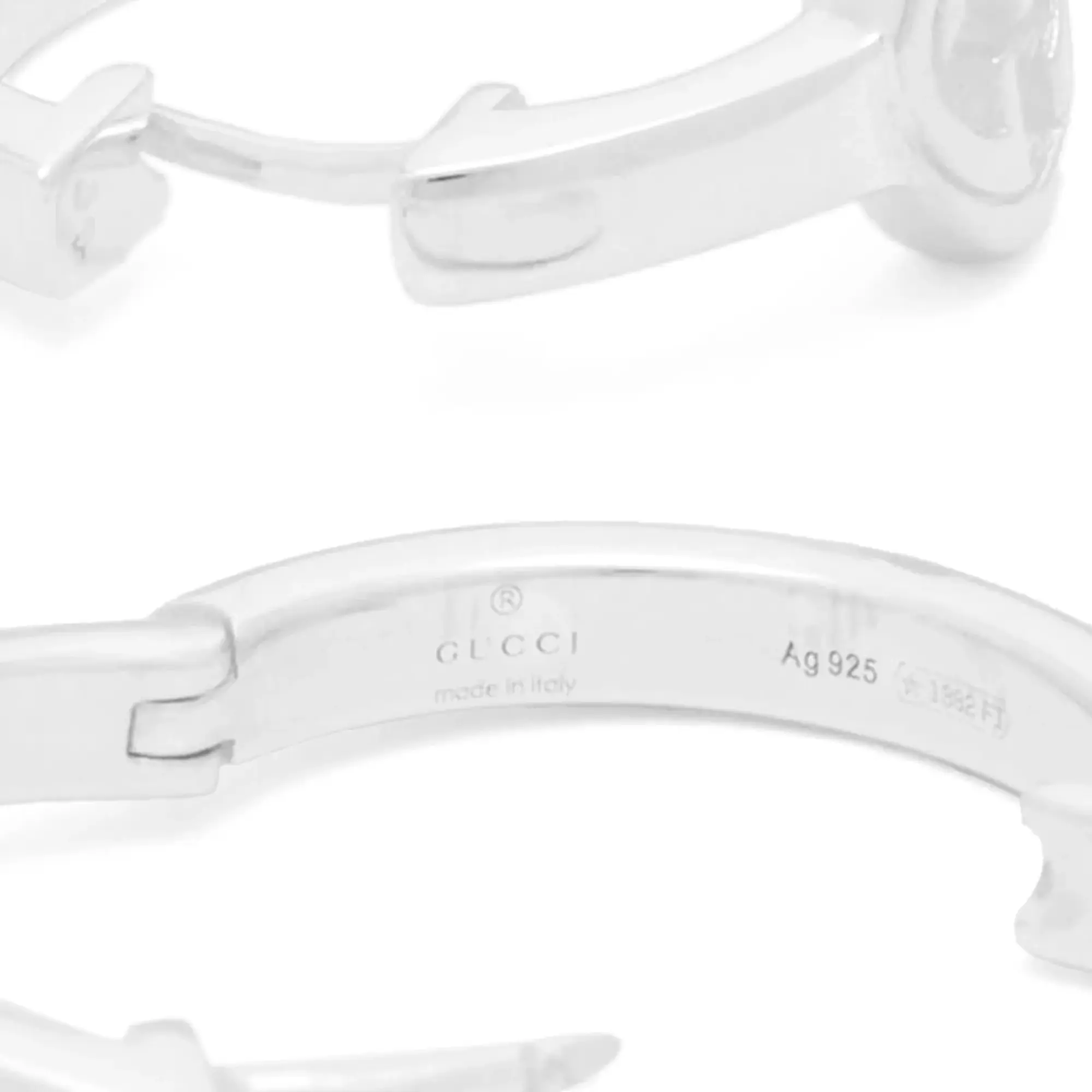 Gucci Women's Interlocking Earrings Silver