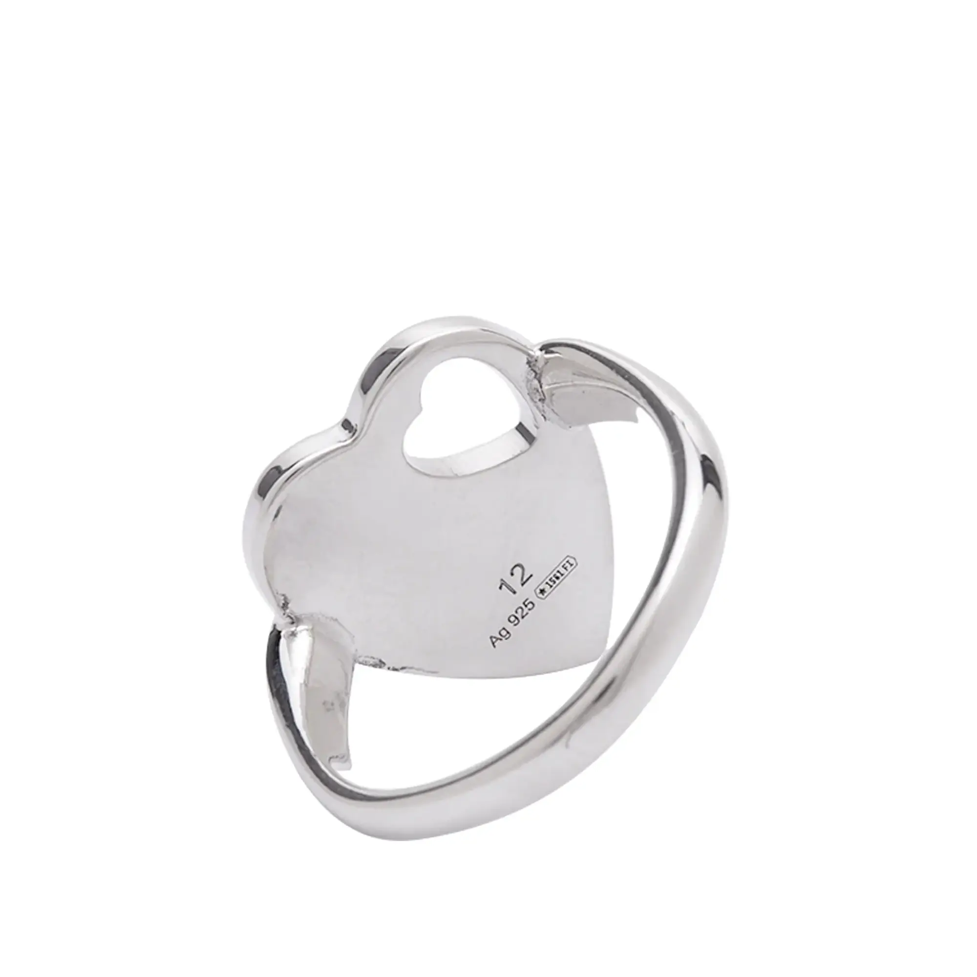 Gucci Women's Trademark Heart Ring Silver