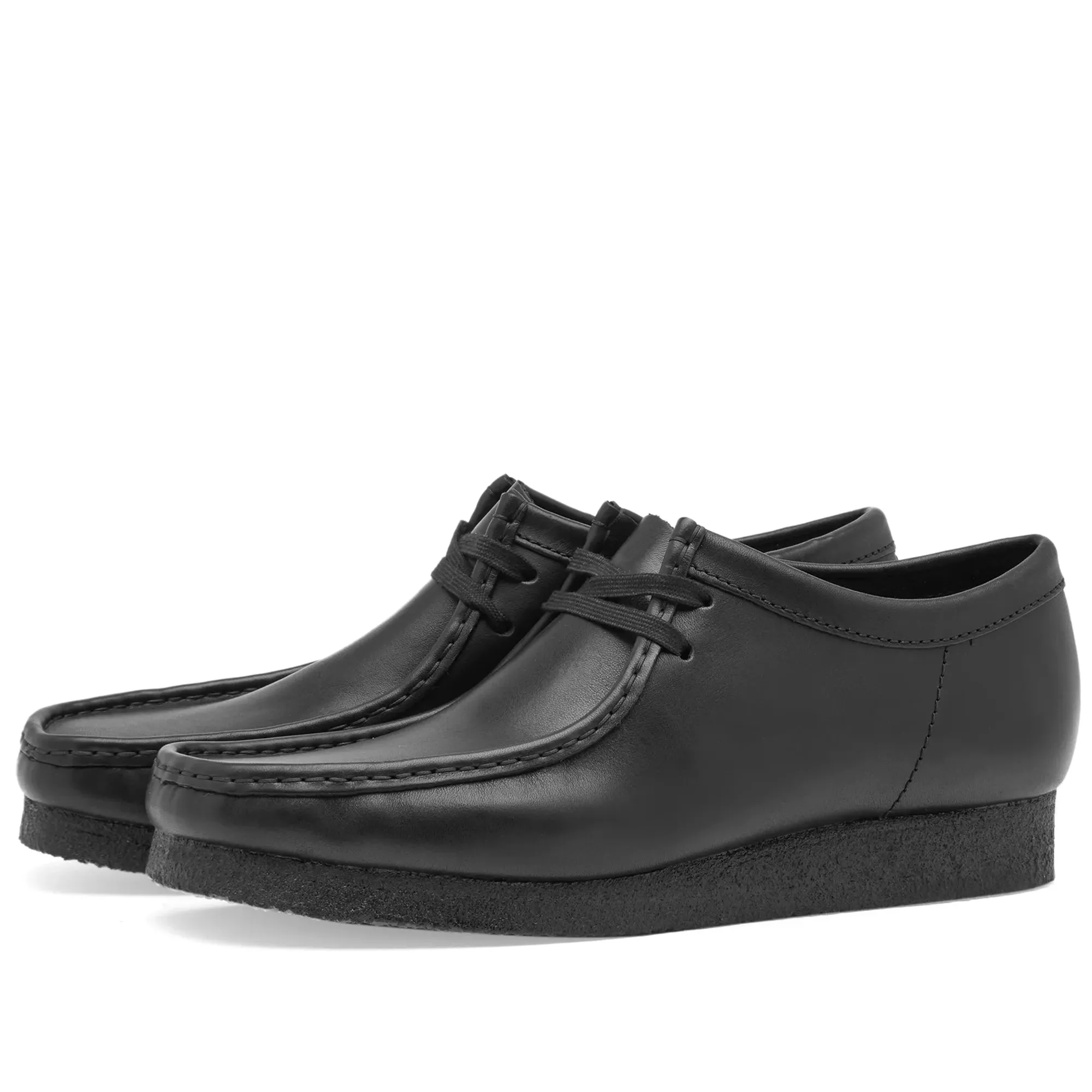 靴 Clarks ORIGINALS WALLABEE Black leather Men's shoes Clarks Originals Wallabee Boot Black Leather (26155512