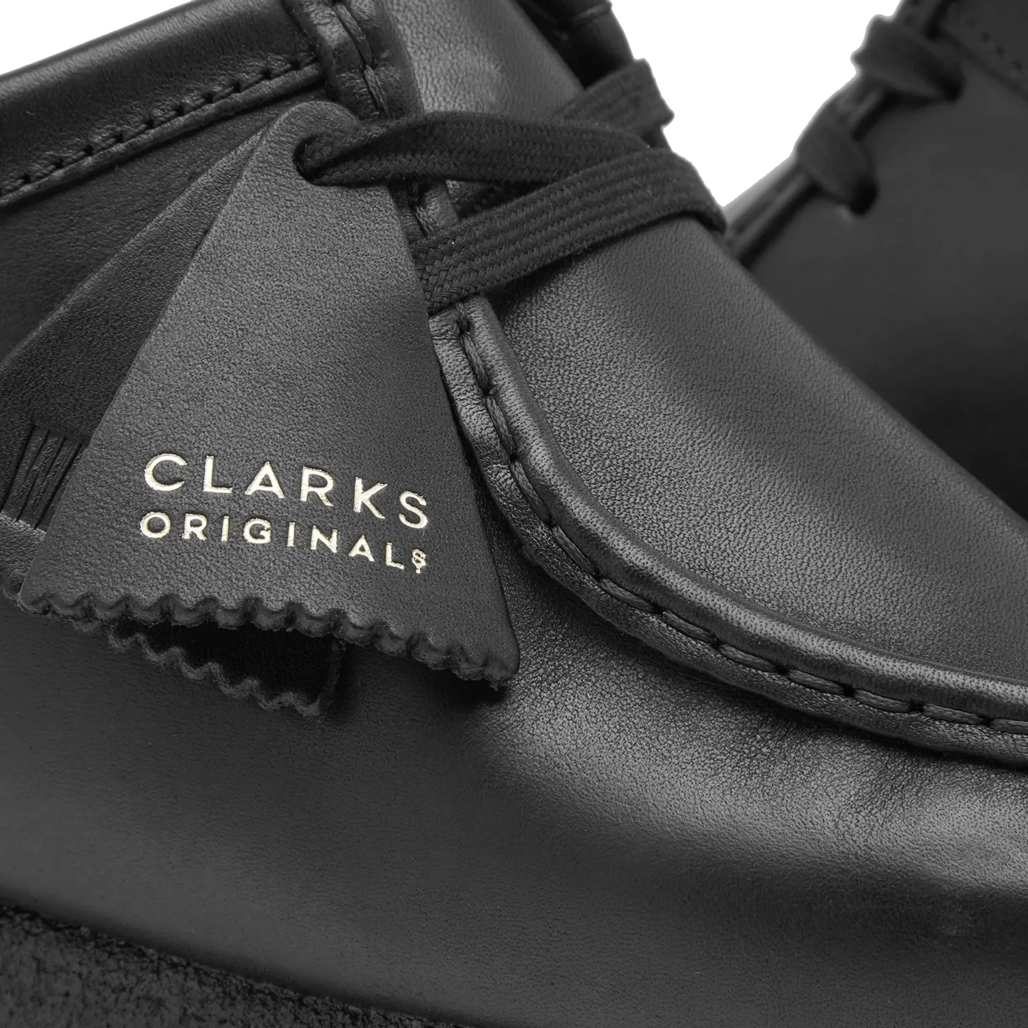 Clarks Originals Men's Wallabee Black Leather | 26155514 | FOOTY.COM
