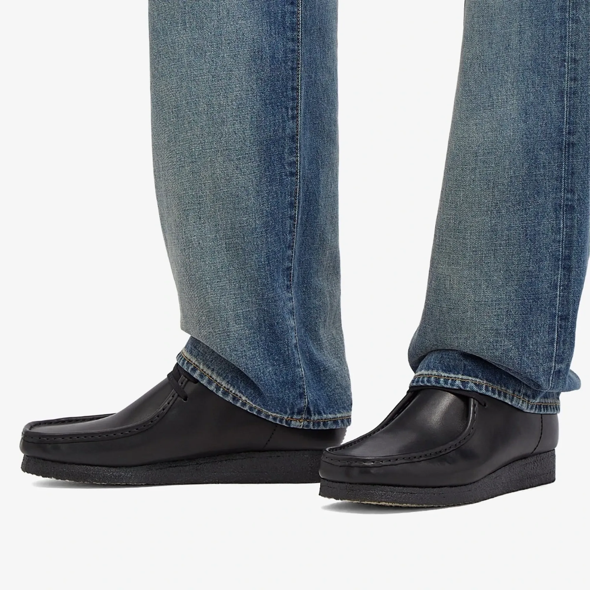 靴 Clarks ORIGINALS WALLABEE Black leather Men's shoes Clarks Originals Wallabee Boot Black Leather (26155512