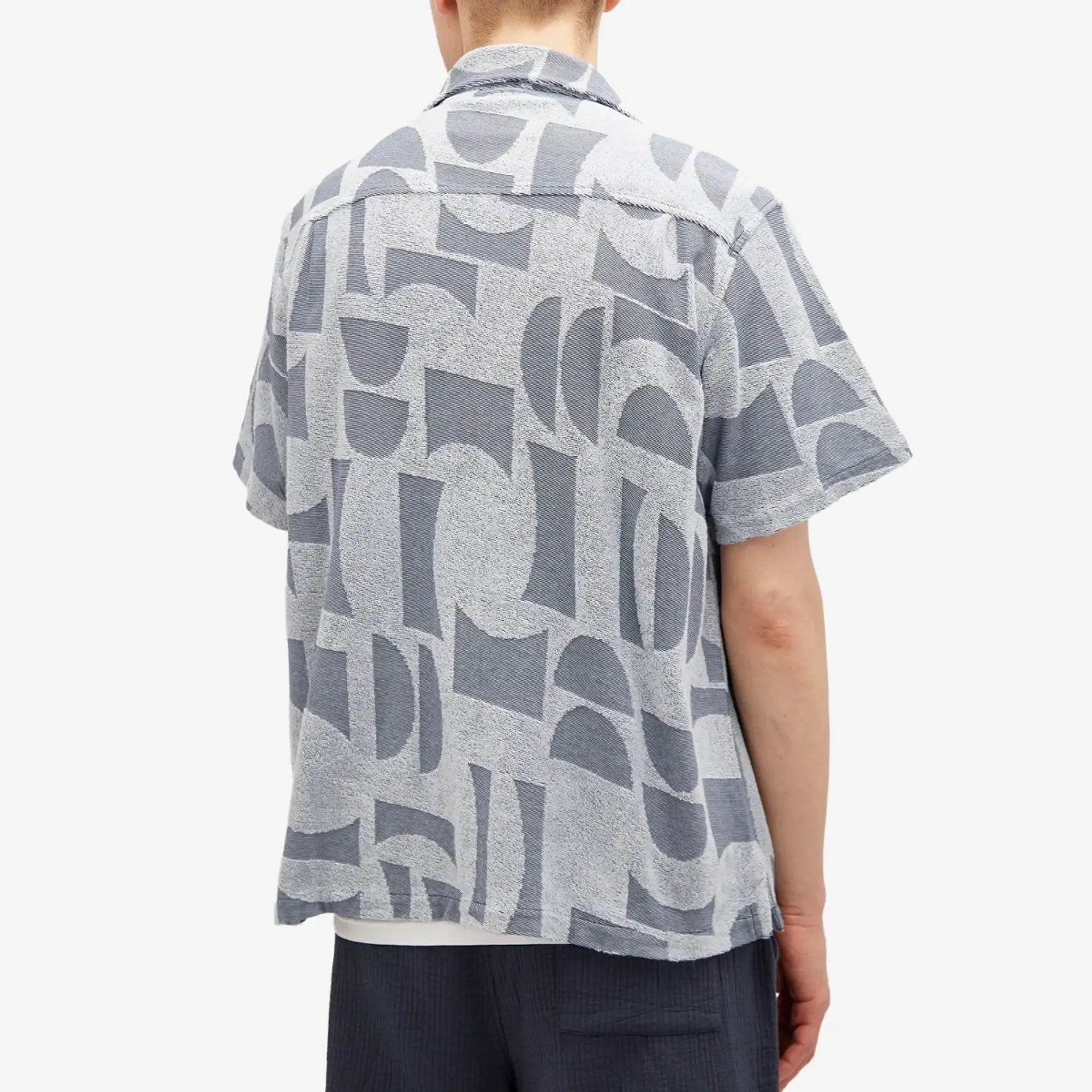 Folk Men's Damien Poulain Vacation Shirt Blue Moon Dp
