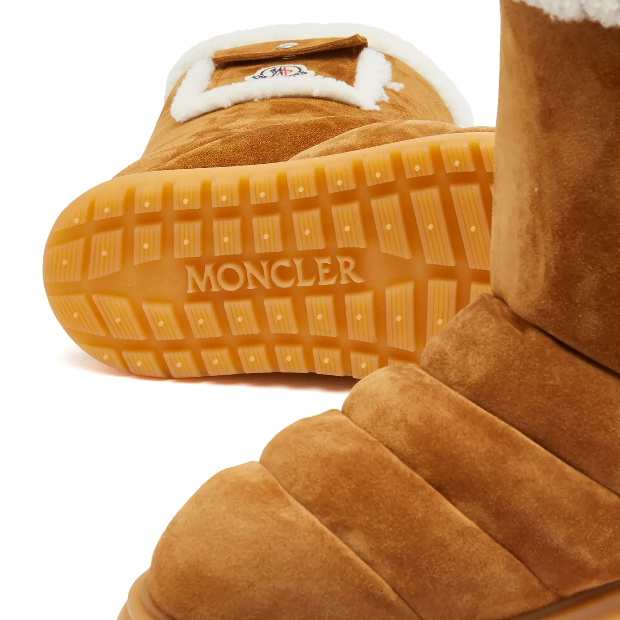 Moncler Women's Gaia Pocket Mid Snow Boots Brown