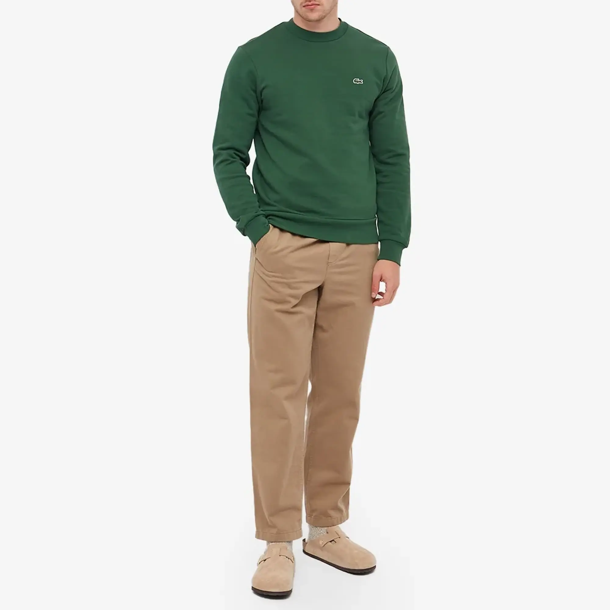Lacoste Men's Classic Crew Sweat Green