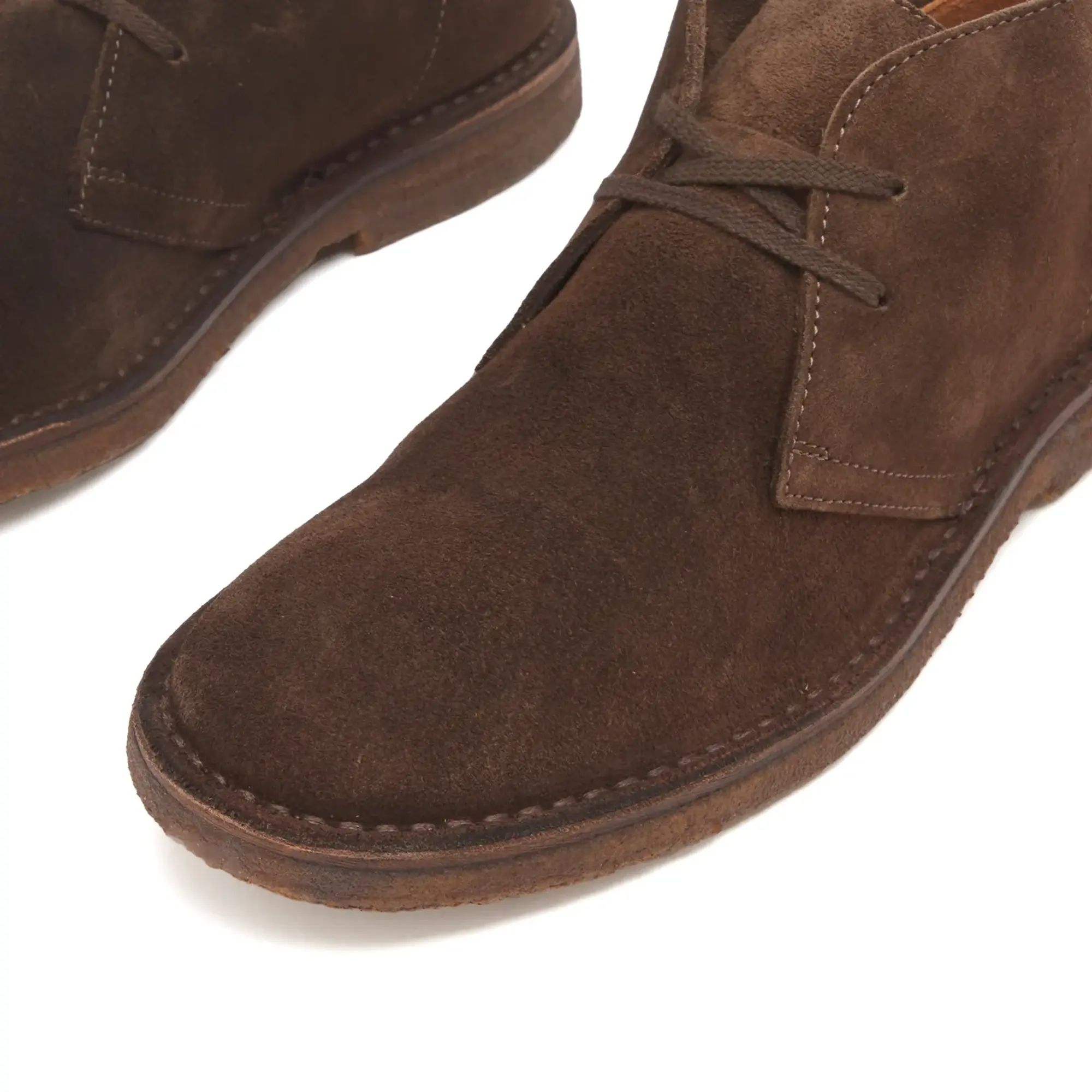Drake's Men's Clifford Desert Boot Dark Brown Suede